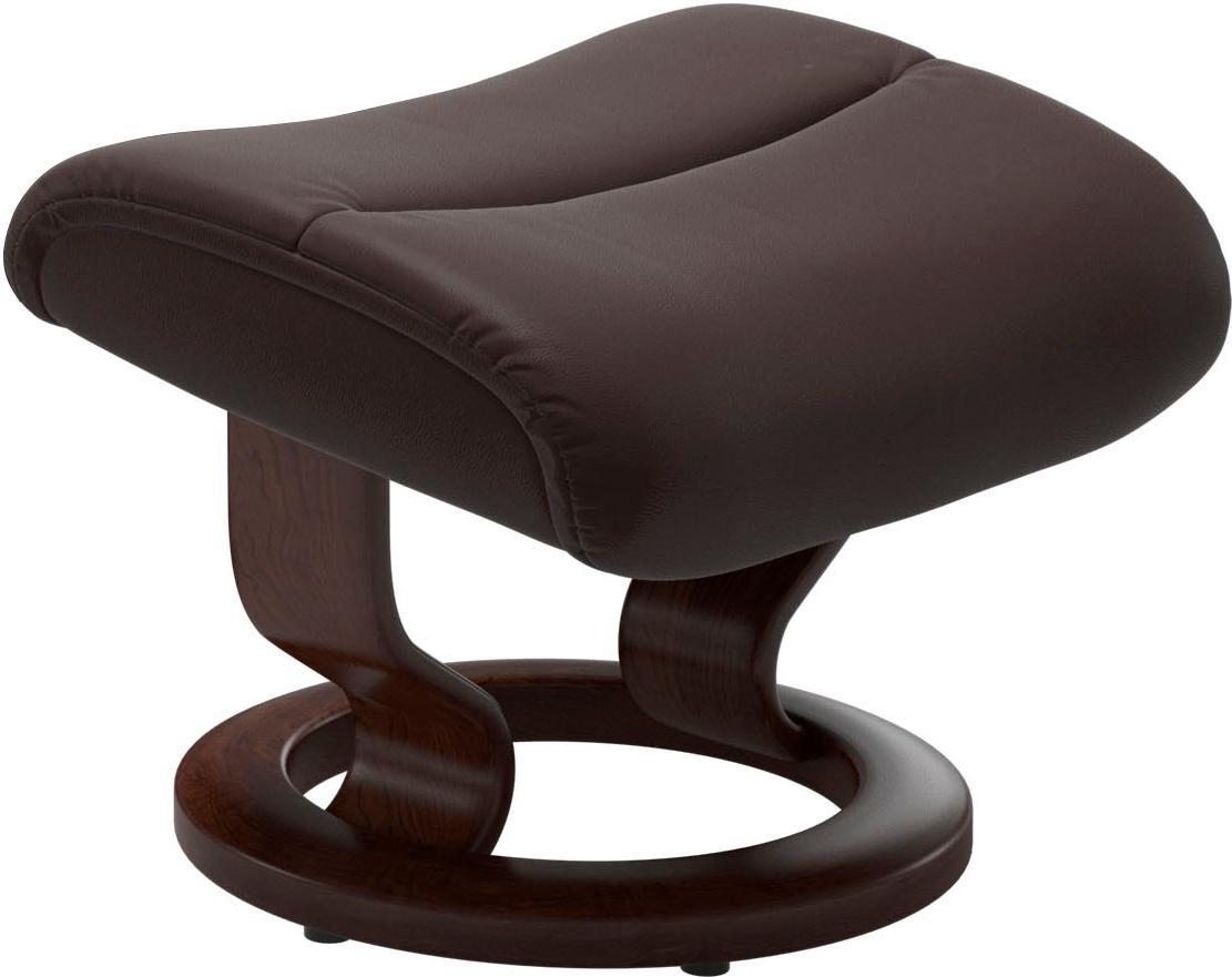 Stressless® Relaxsessel »View«, (Set, Relaxsessel mit Hocker), mit Classic Base, Größe M,Gestell Braun