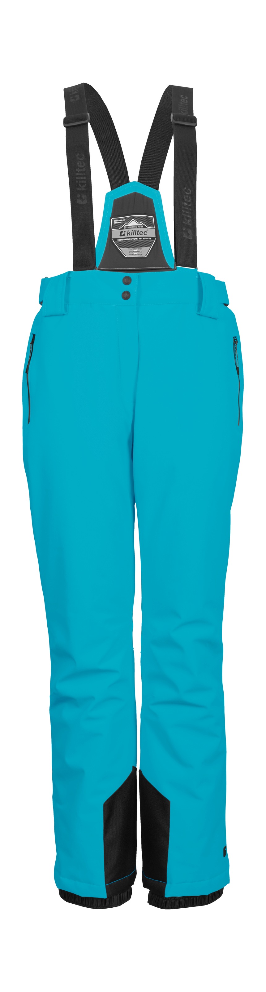 KILLTEC Skihose »KSW 249 WMN SKI PNTS« Wasser- und winddicht, abnehmbare Träger, verstellbare Taille türkis 36 - Normalgrößen Normalgrößen 36...