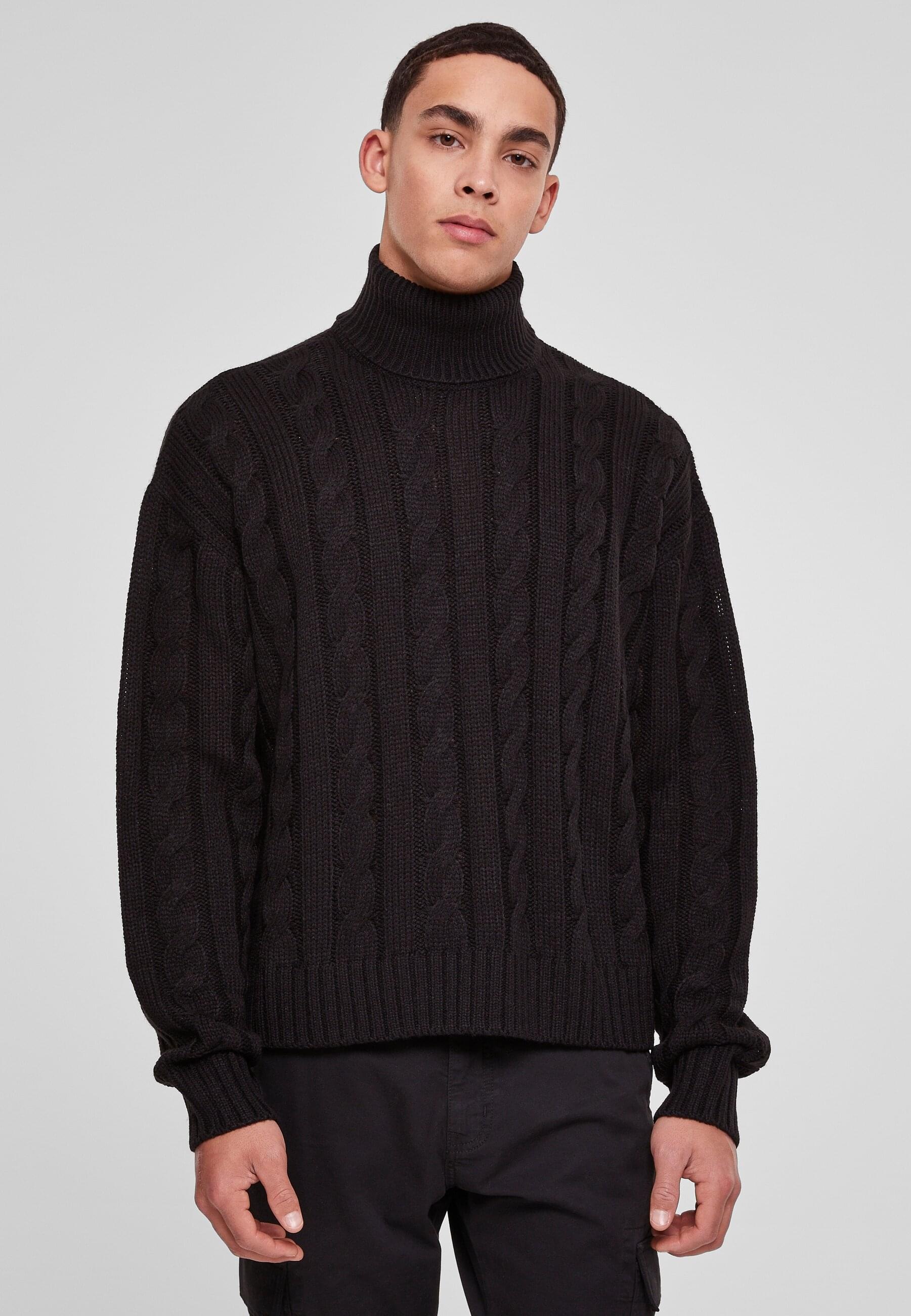 URBAN CLASSICS Rundhalspullover »Urban Classics Herren Boxy Roll Neck Sweater« 1 Stk.