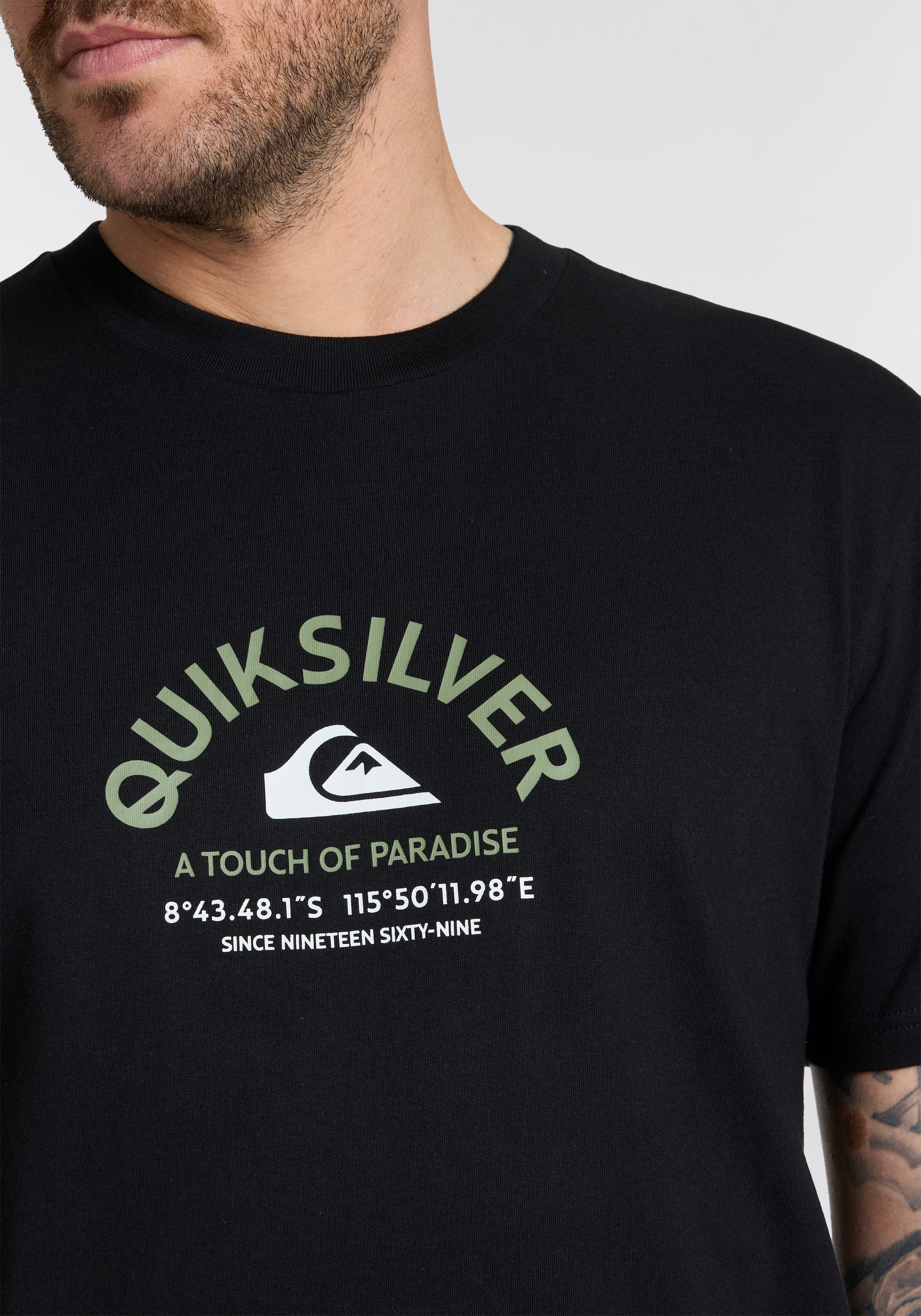 Quiksilver T-Shirt »BEST PLACE SHORT SLEEVE TEE PACK YM« Packung, 2er-Pack, 2 Stk. tlg.