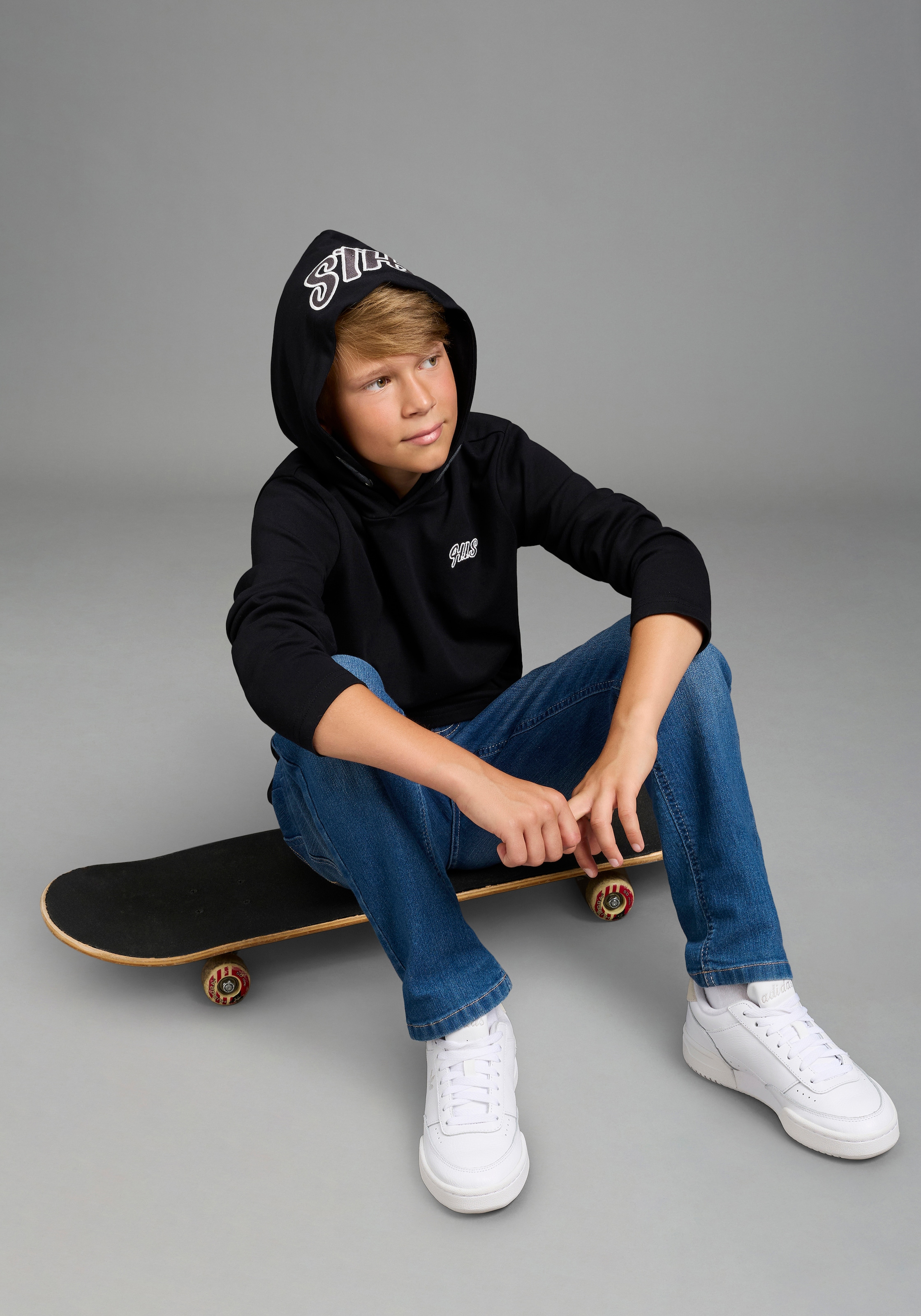 H.I.S Relax-fit-Jeans »Stretchjeans in gerader Form für Jungen« Für TEENS. Gerade Jeans in authentischer Waschung