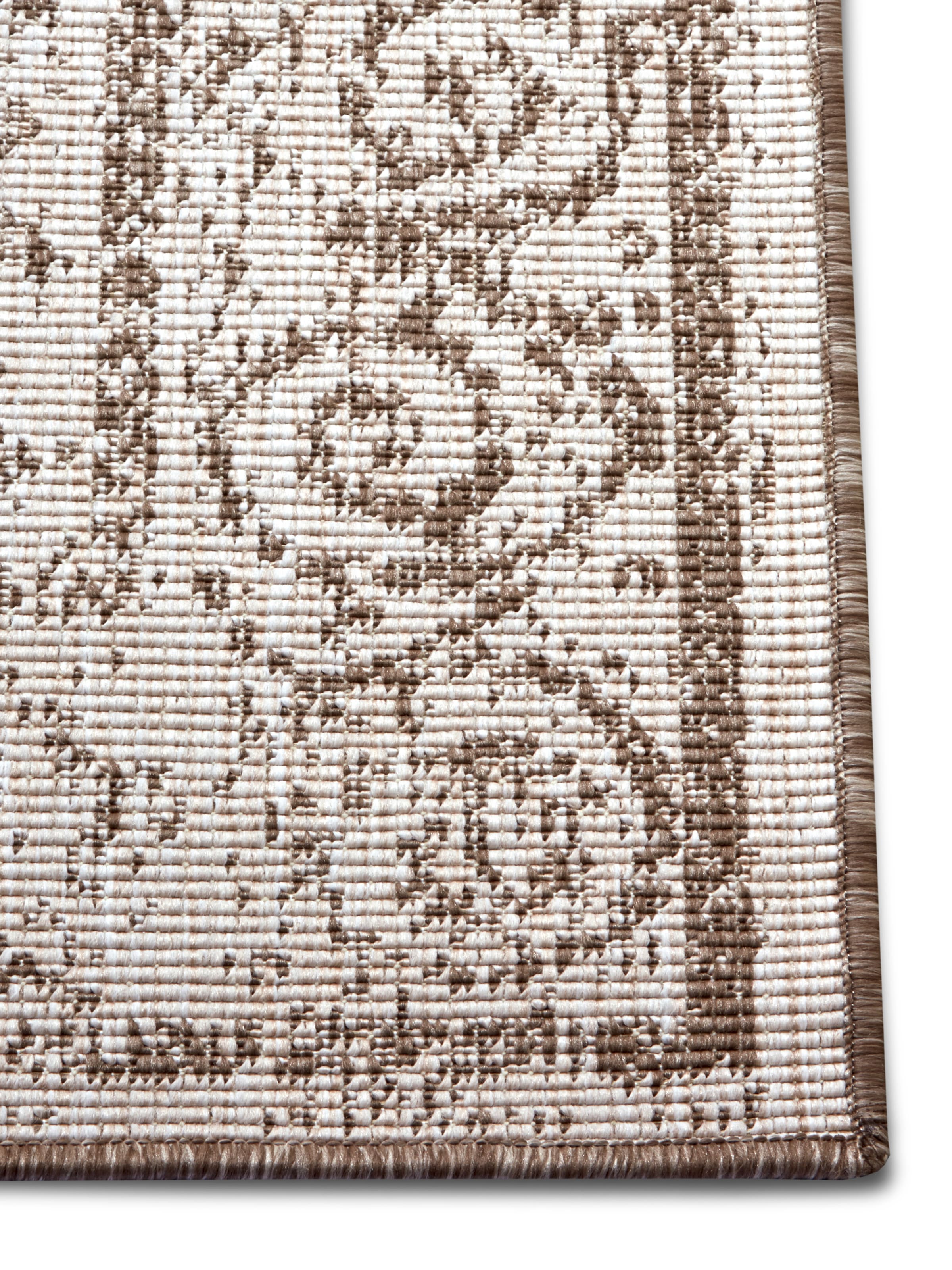 NORTHRUGS Teppich »CEBU Wendeteppich«, rechteckig, 5 mm Höhe, In-& Outdoor, Wetterfest, Balkon, Wohnzimmer, Wasserfest, Orientalisch