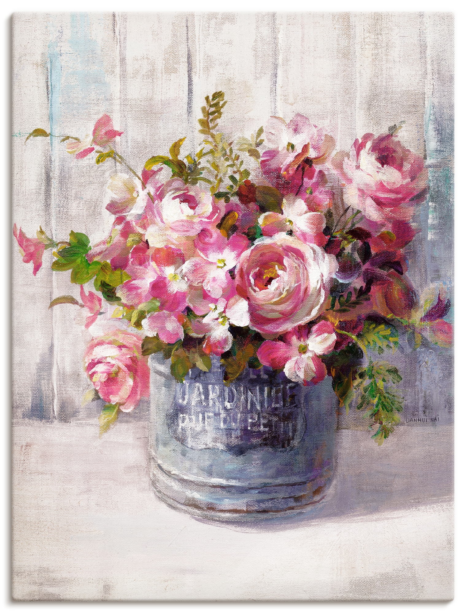Artland Wandbild »Gartenblumen I« Blumen 1 Stk. tlg. als Leinwandbild, Post günstig online kaufen