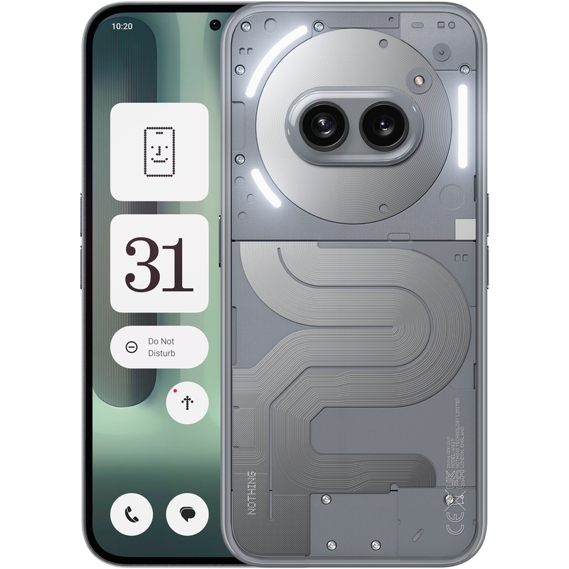 NOTHING Smartphone »Phone (2a) Plus« grau grau 50W Schnellladung: 50% Power in nur 20 Minuten