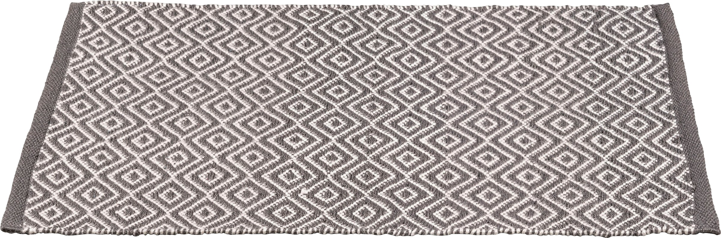 Badematte WENKO "Turpan", weiß (dunkelgrau, weiß, grau), H:8mm, Badematten, Badematte, BxL: 50 x 80 cm