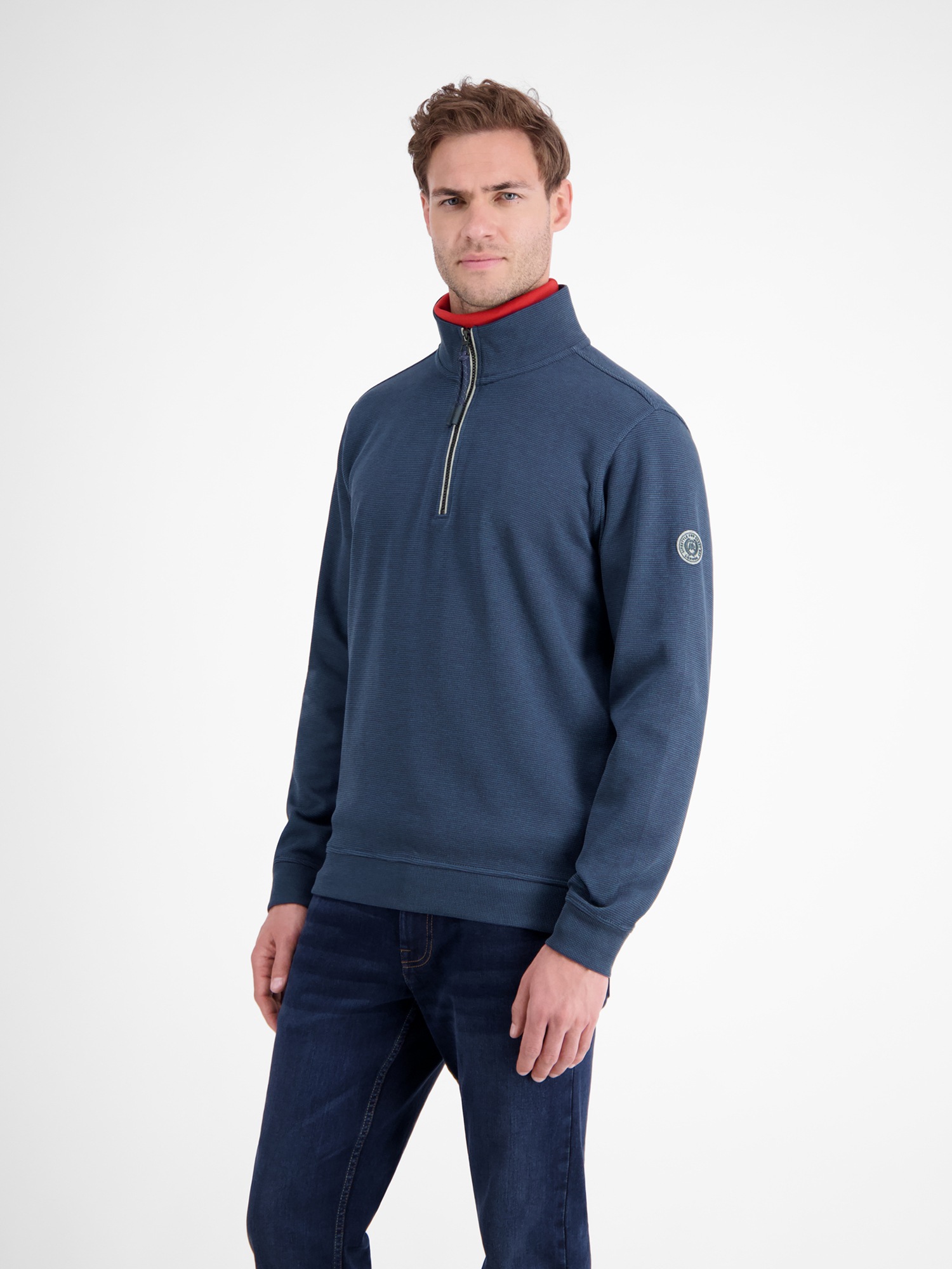 LERROS Sweatshirt »LERROS Unifarbener Sweattroyer für Herren«