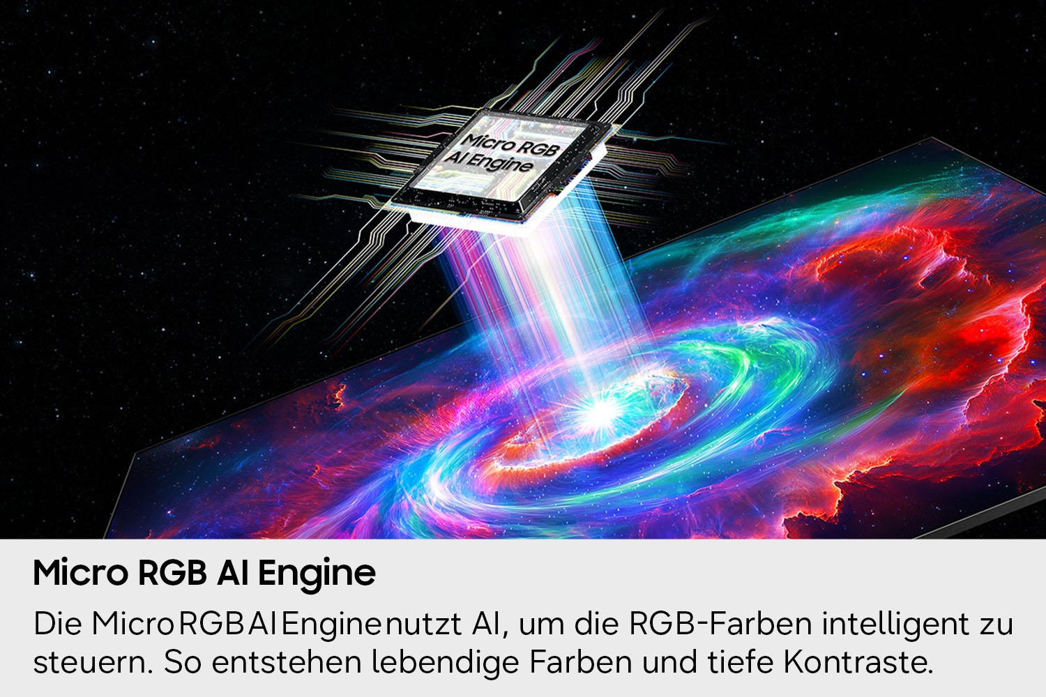 Samsung LCD-LED Fernseher »GMR55R85HAU« 138 cm/55 ″ Smart-TV Micro RGB, 100% BT.2020 Farbraum, Motion Xcelerator 144Hz, Dolby Atmos