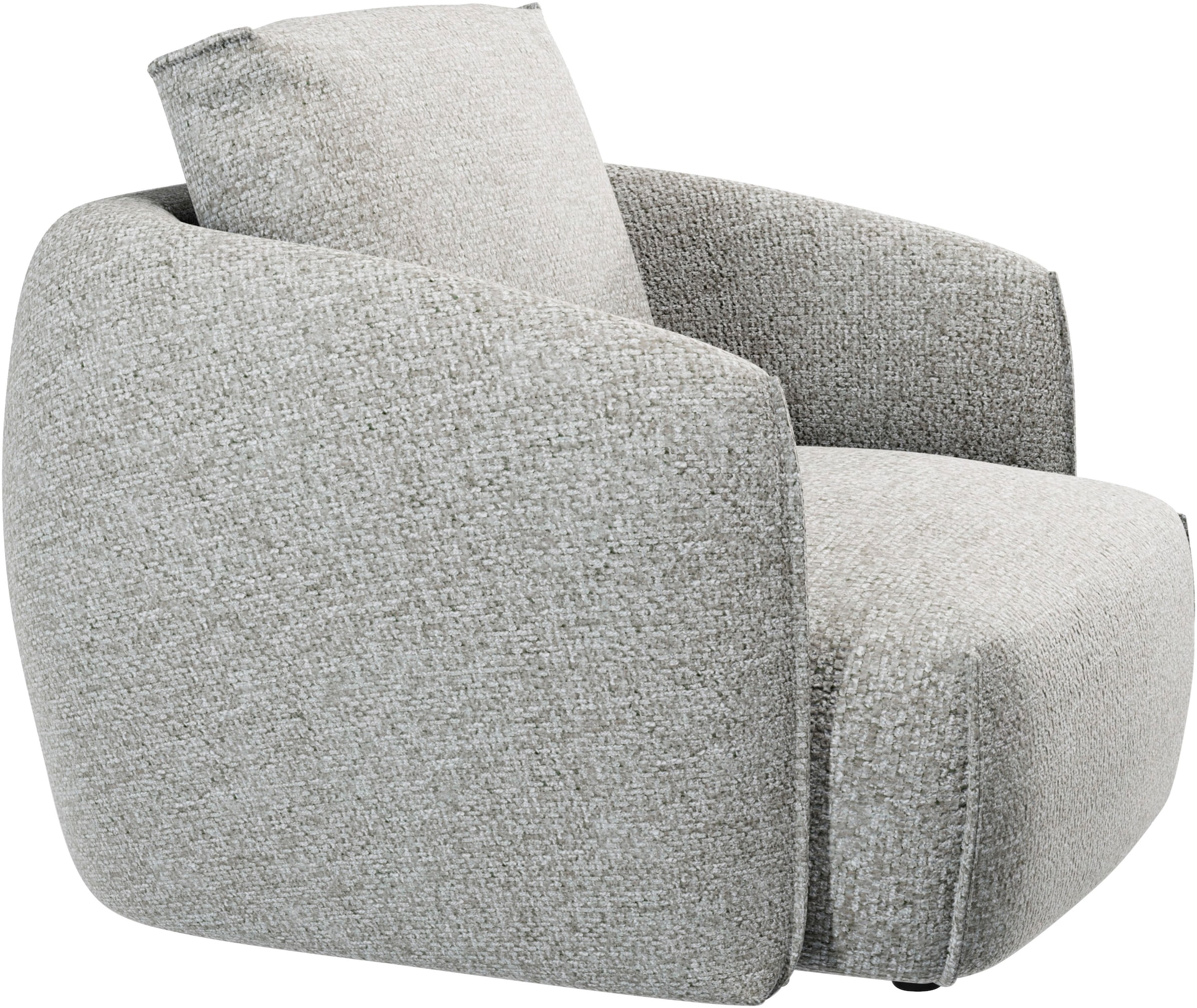 Guido Maria Kretschmer Home&Living Sessel »Shawn, Loungesessel, Designsessel mit elegant geschwungen Armlehnen«, organische Form, bequem, mit hochwertigem Bezug