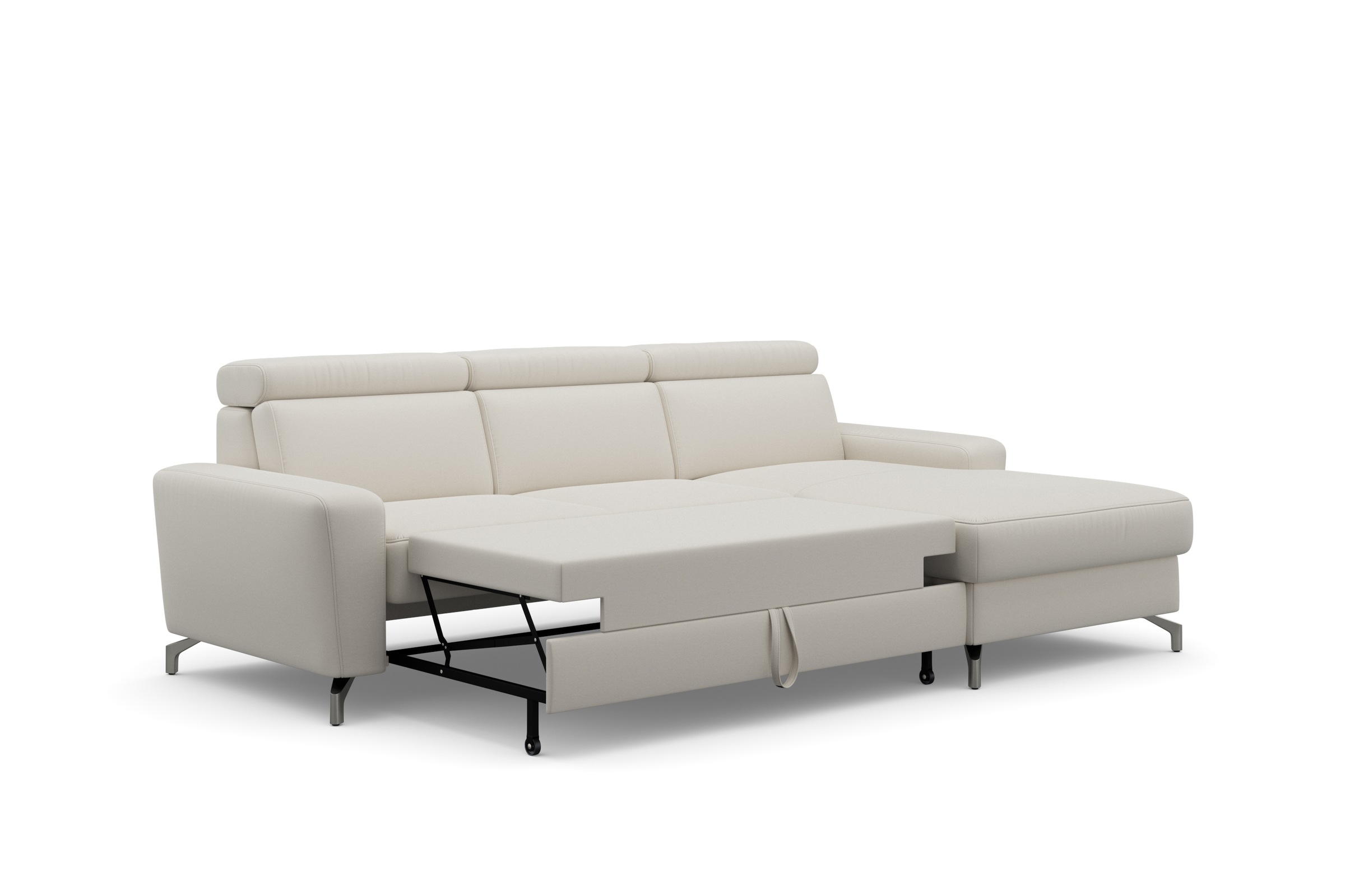 sit&more Ecksofa »Scarlett L-Form«, inklusive Kopfteilverstellung, wahlweise mit Bettfunktion, Bettkasten
