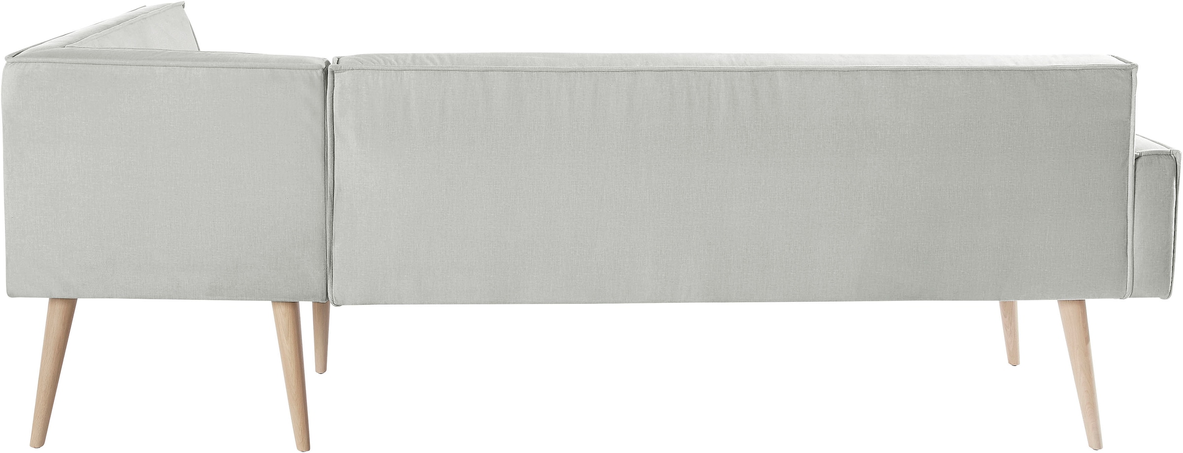 exxpo - sofa fashion Eckbank »Lungo, moderne Kedernaht, bequem und elegant, hoher Holzfuß«, hochwertige Detailverarbeitung, frei im Raum stellbar