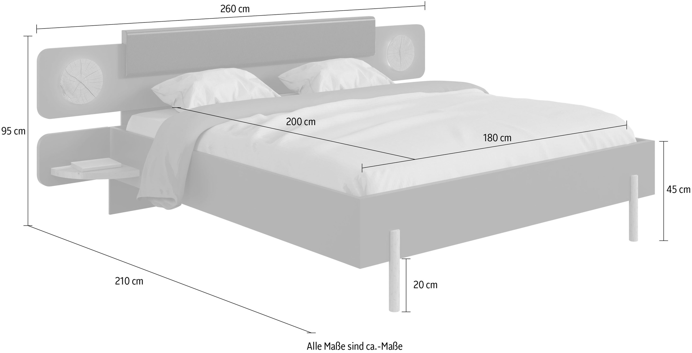 Wimex Futonbett »Toscana«, Mit indirekter LED Beleuchtung
