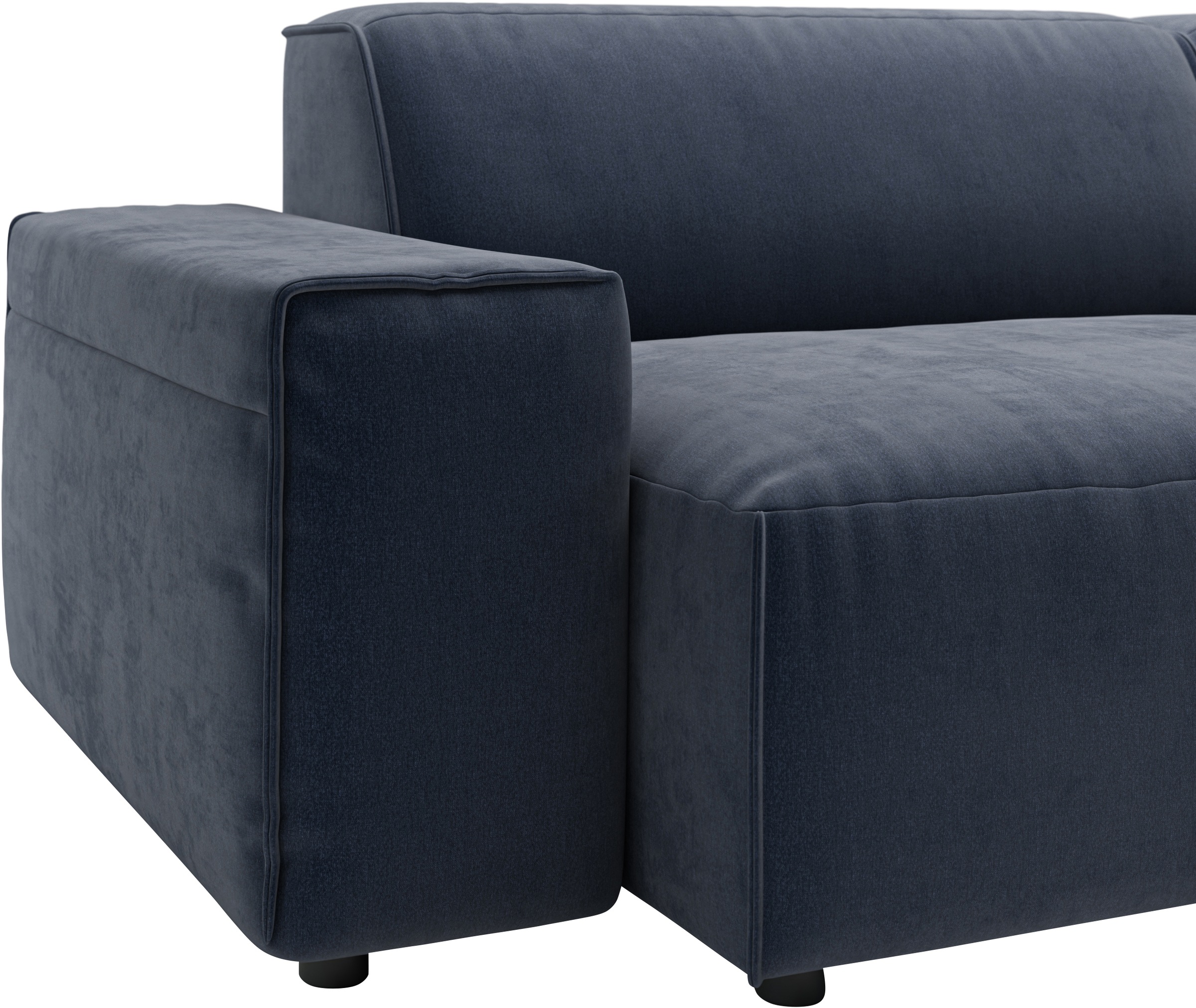andas Ecksofa »Glimminge L-Form auch in Breitcord, Feincord + Easy care-Bezug,«, Breite 264, Zierkissen