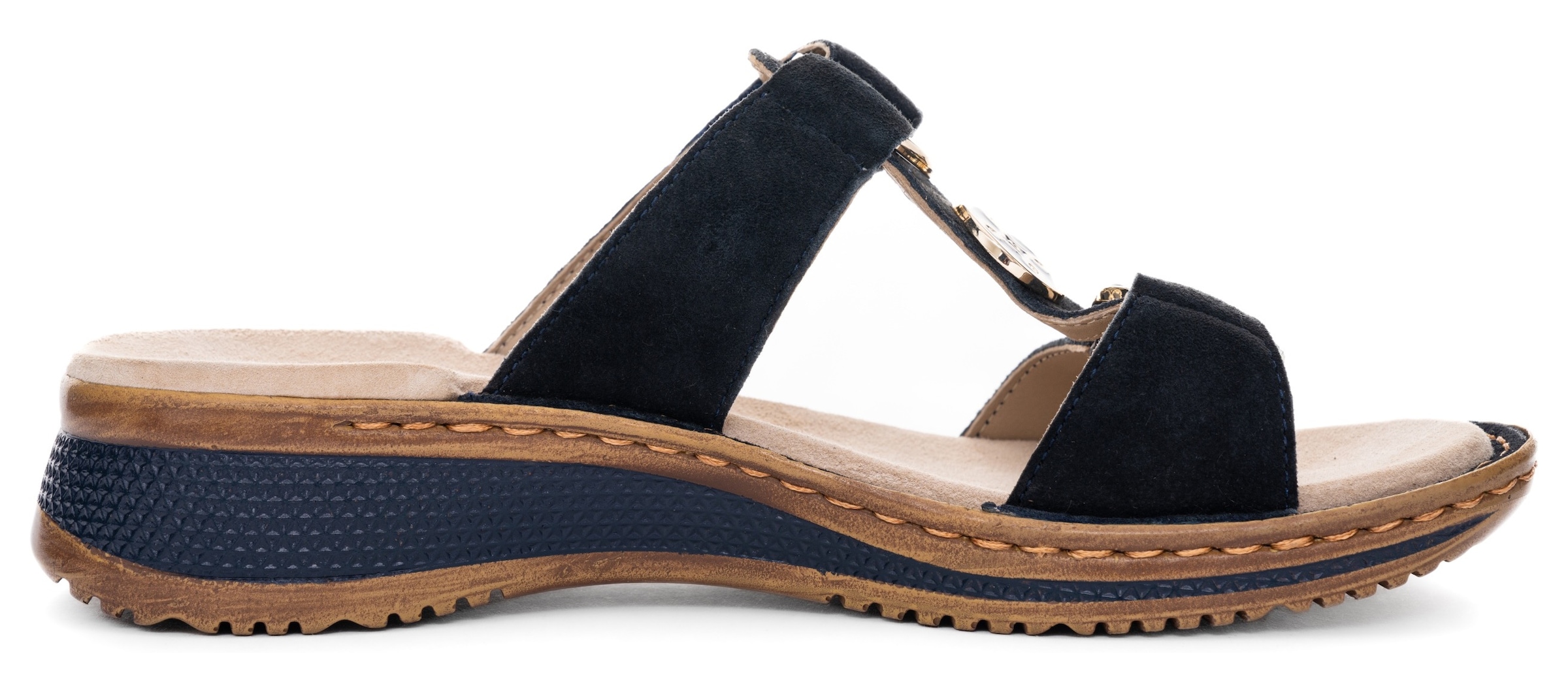 Ara Pantolette »HAWAII«, Keilabsatz, Sommerschuh, Schlappen mit Klett