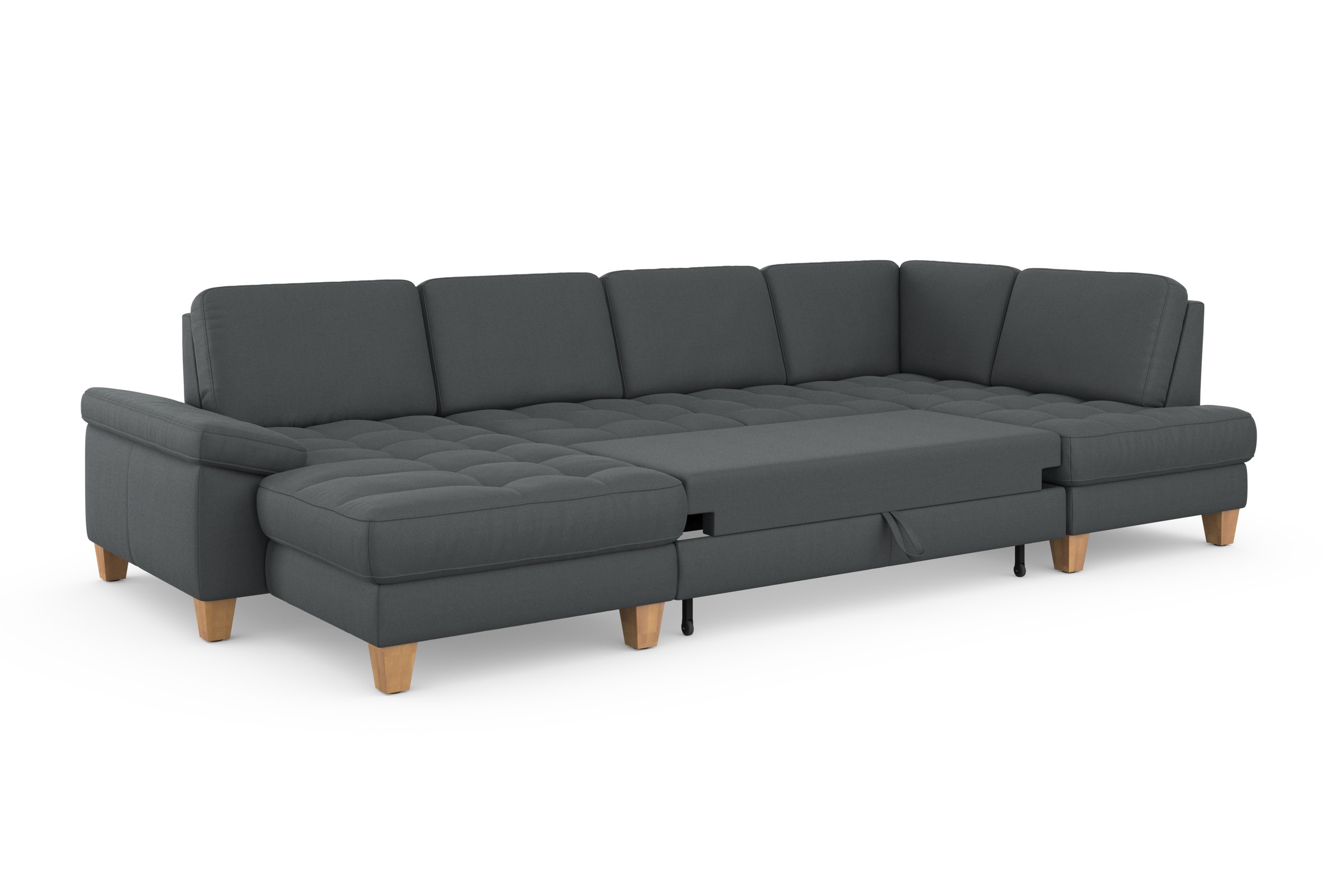 sit&more Wohnlandschaft »Westham U-Form«, wahlweise mit Bettfunktion, Bettkasten, Sitztiefenverstellung