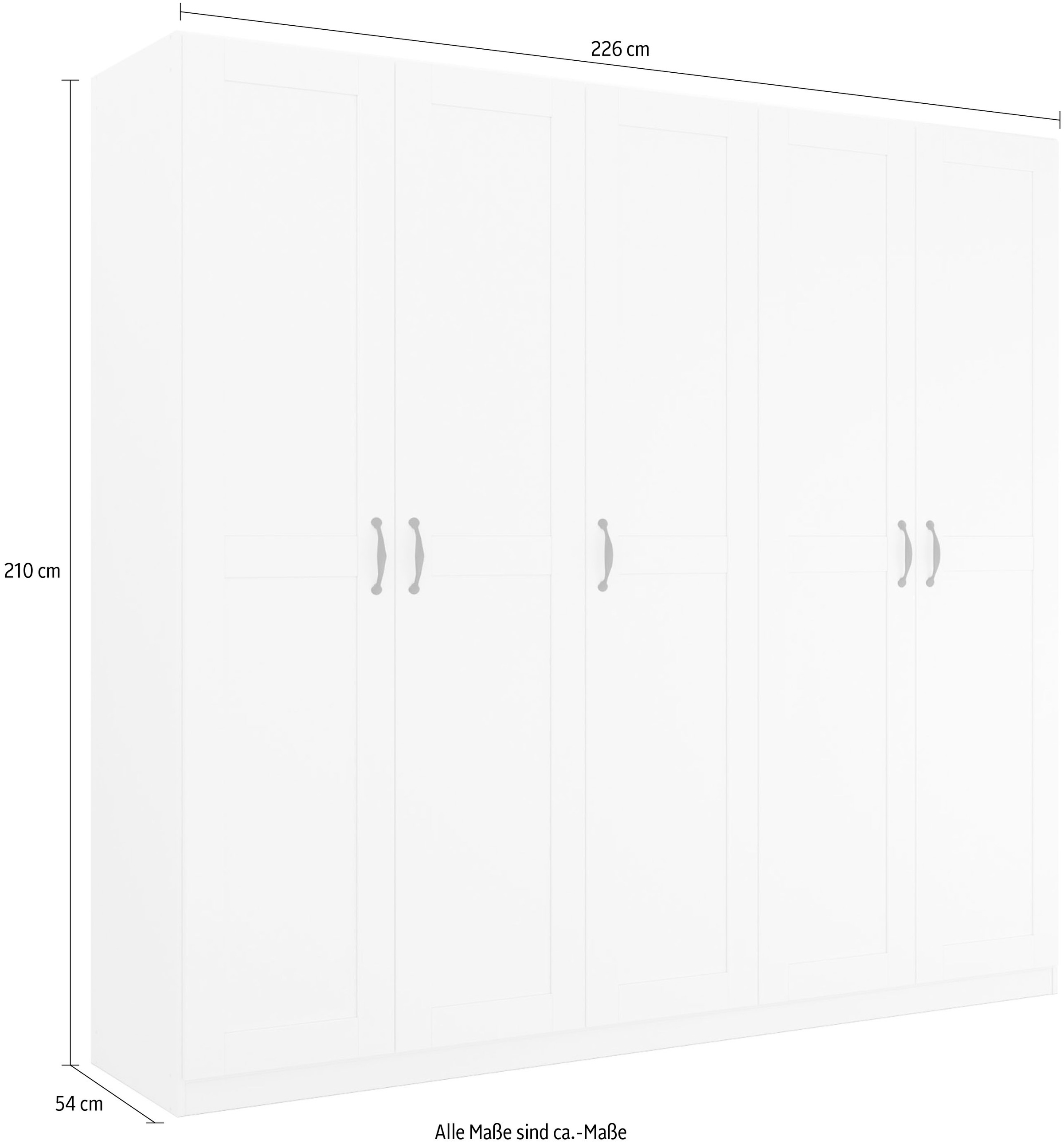 rauch Drehtürenschrank »Cottage by Quadra Spin«, in skandinavischem Landhausstil