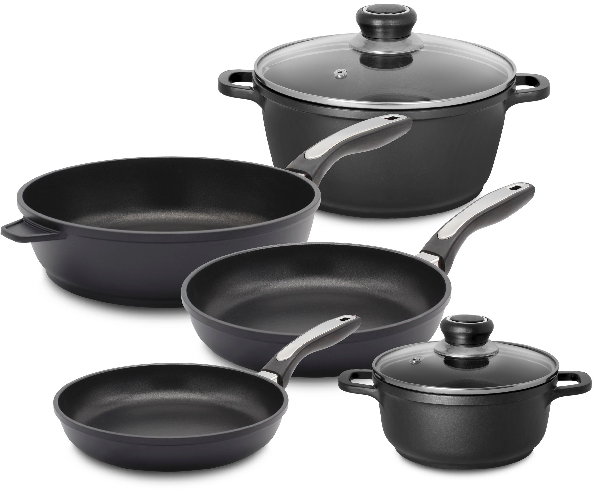Krüger Topf-Set »Delta« Aluminiumguss Set, 7 Stk. tlg. für Induktions-Kochf günstig online kaufen