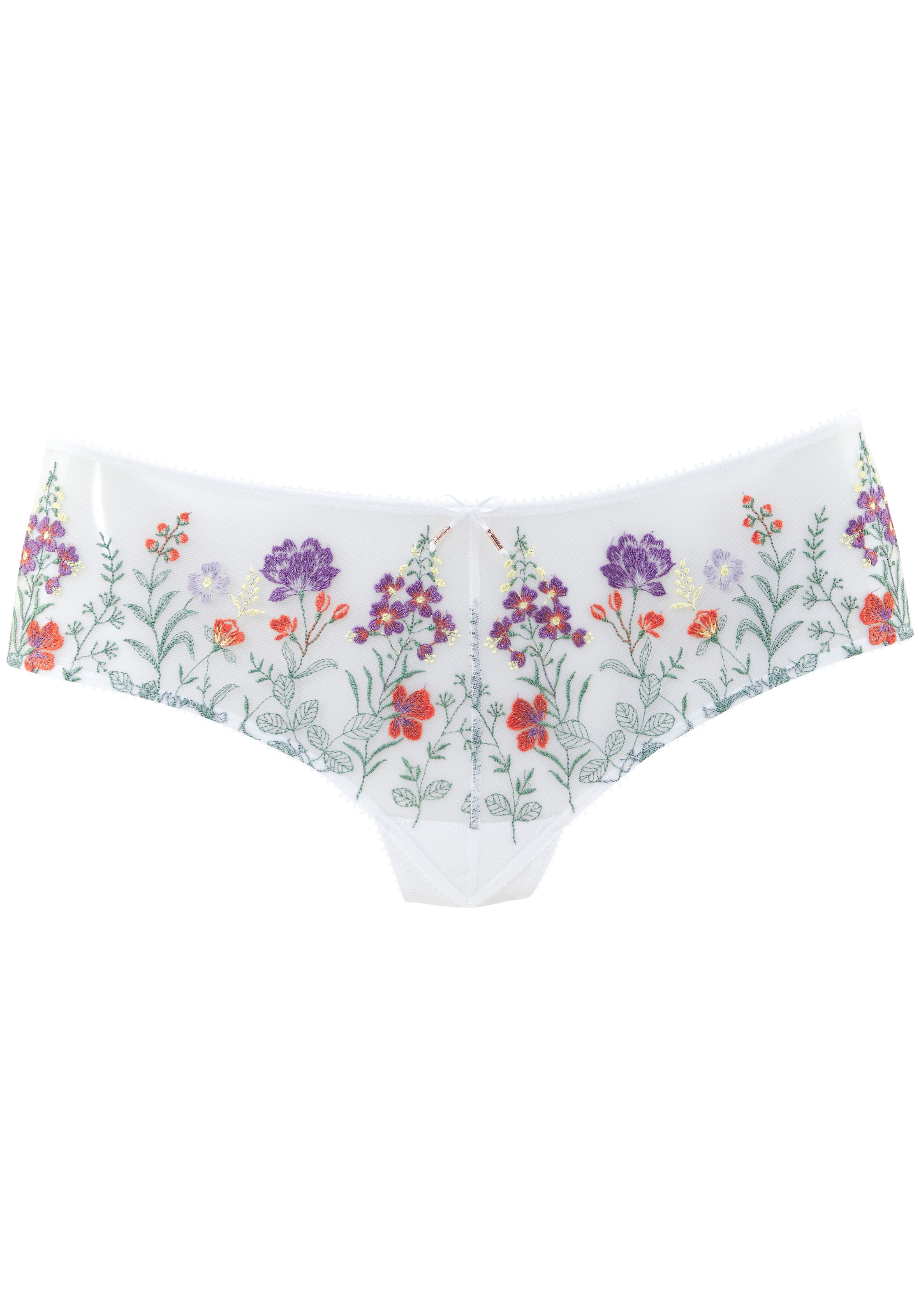 LASCANA Stringpanty »Maria«, mit bunten Blumen aus Stickereispitze