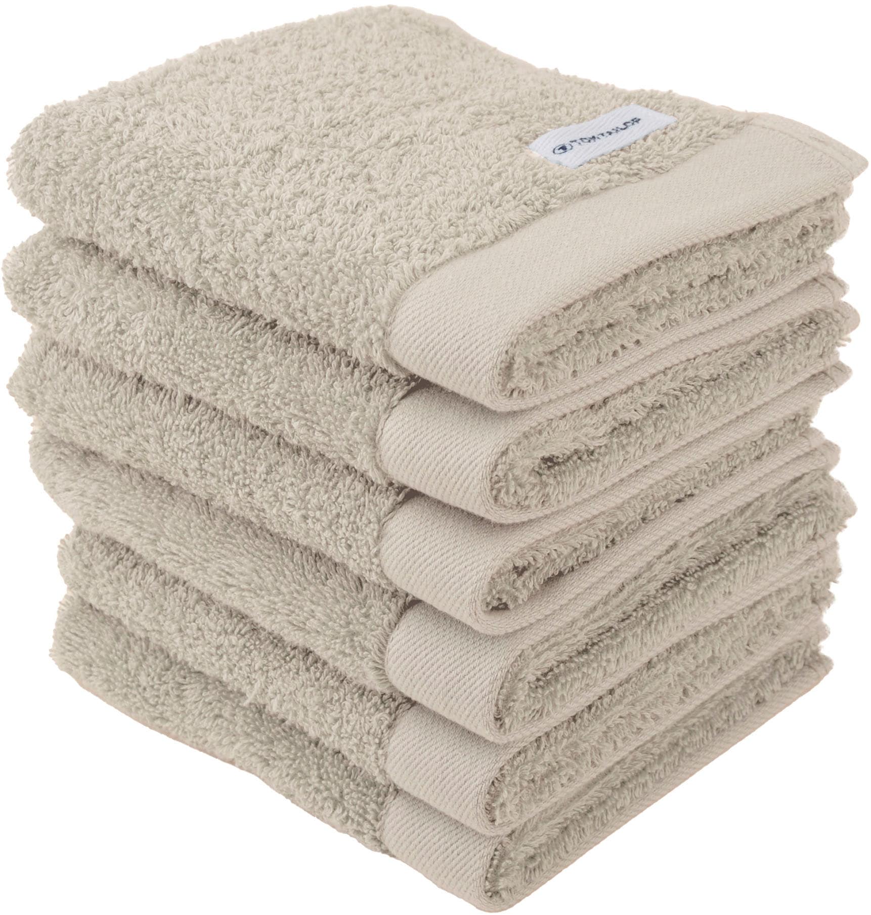 TOM TAILOR HOME Gästehandtuch »Gästehandtuch COLOR BATH«, (6 St., 6er Set Gästehandtücher 30 x 50cm)