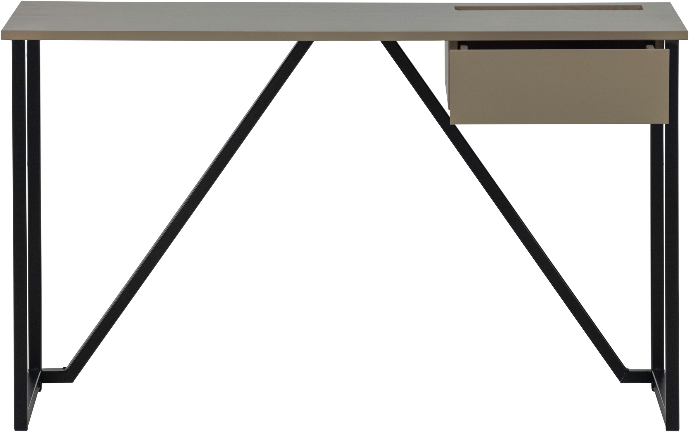 WOOOD Schreibtisch »New Julius FSC®-Kiefernholz mit Schublade, lackiert B126xT53xH75 cm« Tragkraft Blatt 20 kg, sichtbare Maserung, einfach zu montieren
