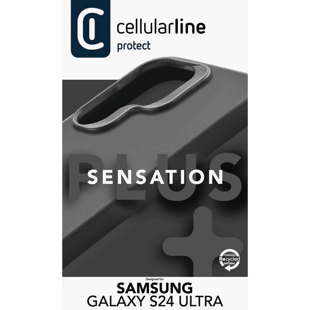 Cellularline Handyhülle »Sensation Case für Samsung Galaxy S24 Ultra«, Handycover Backcover Schutzhülle Handyschutzhülle stoßfest kratzfest