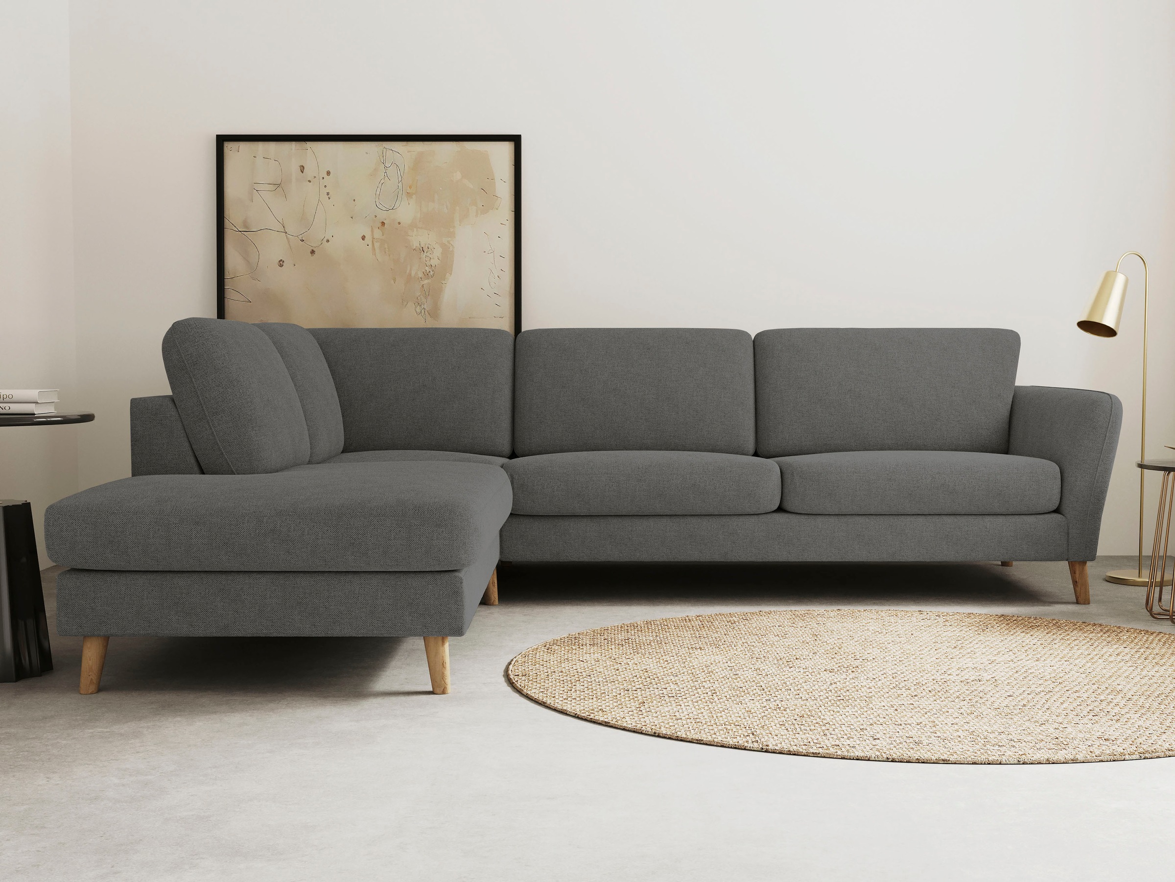 Home affaire Ecksofa »MARSEILLE 278/202 cm, L-Form, Ottom. rechts/links, ve günstig online kaufen