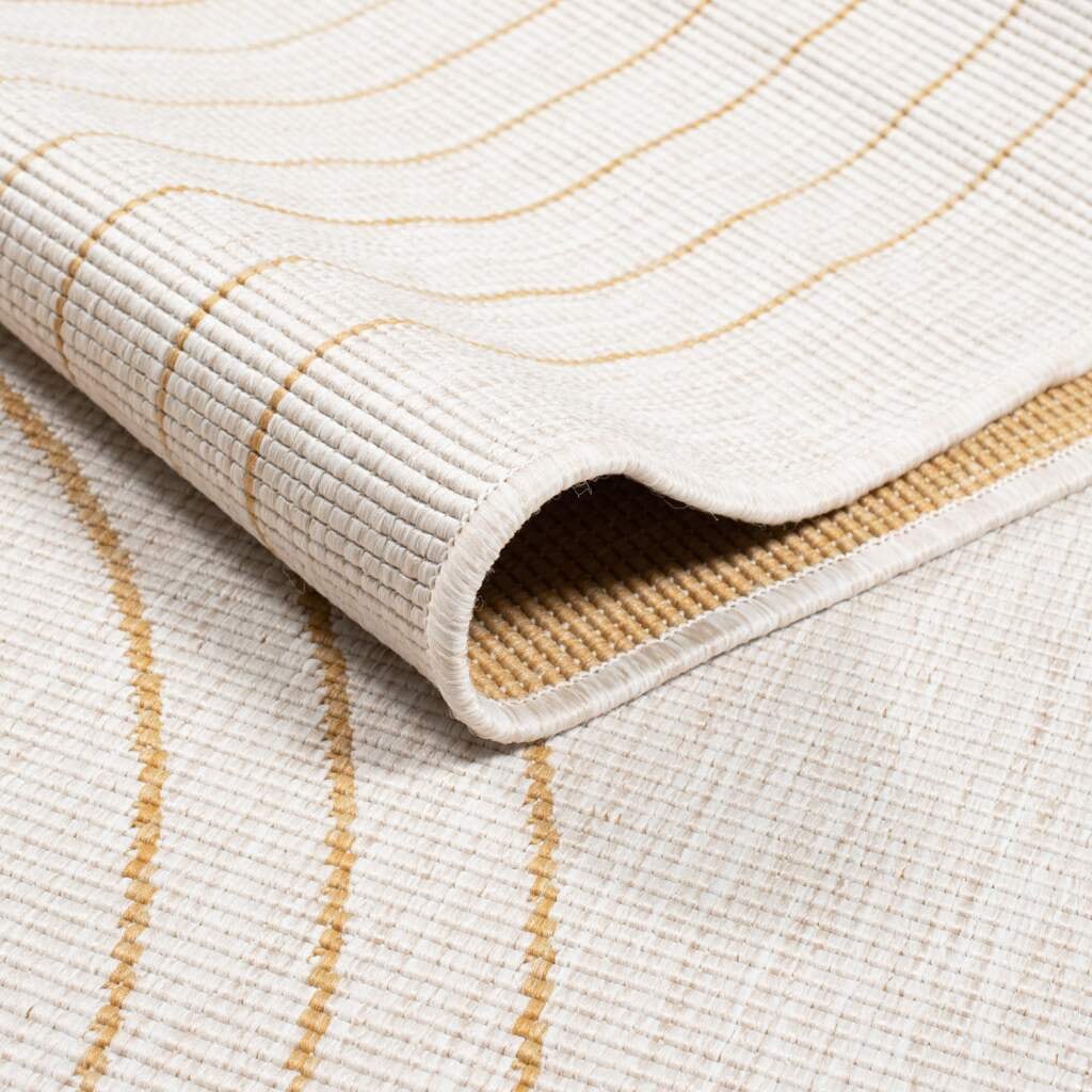 Carpet City Outdoorteppich »DUO RUG 5739«, rund, 5 mm Höhe, Wendeteppich Wetterfest In- & Outdoor, Balkon, Terrasse, Wohnzimmer