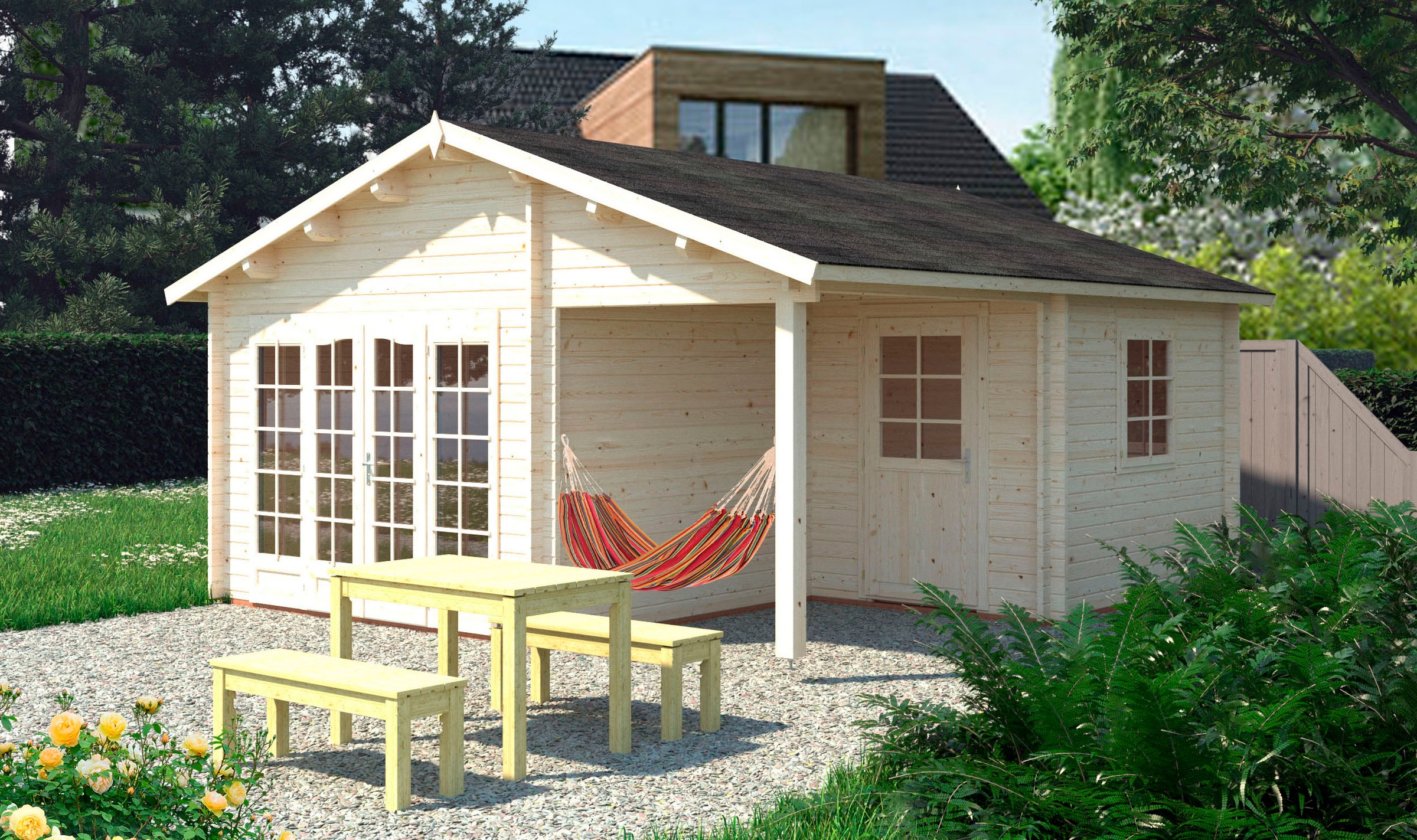 Palmako Gartenhaus »Irene«, 21,9 + 5,2 qm