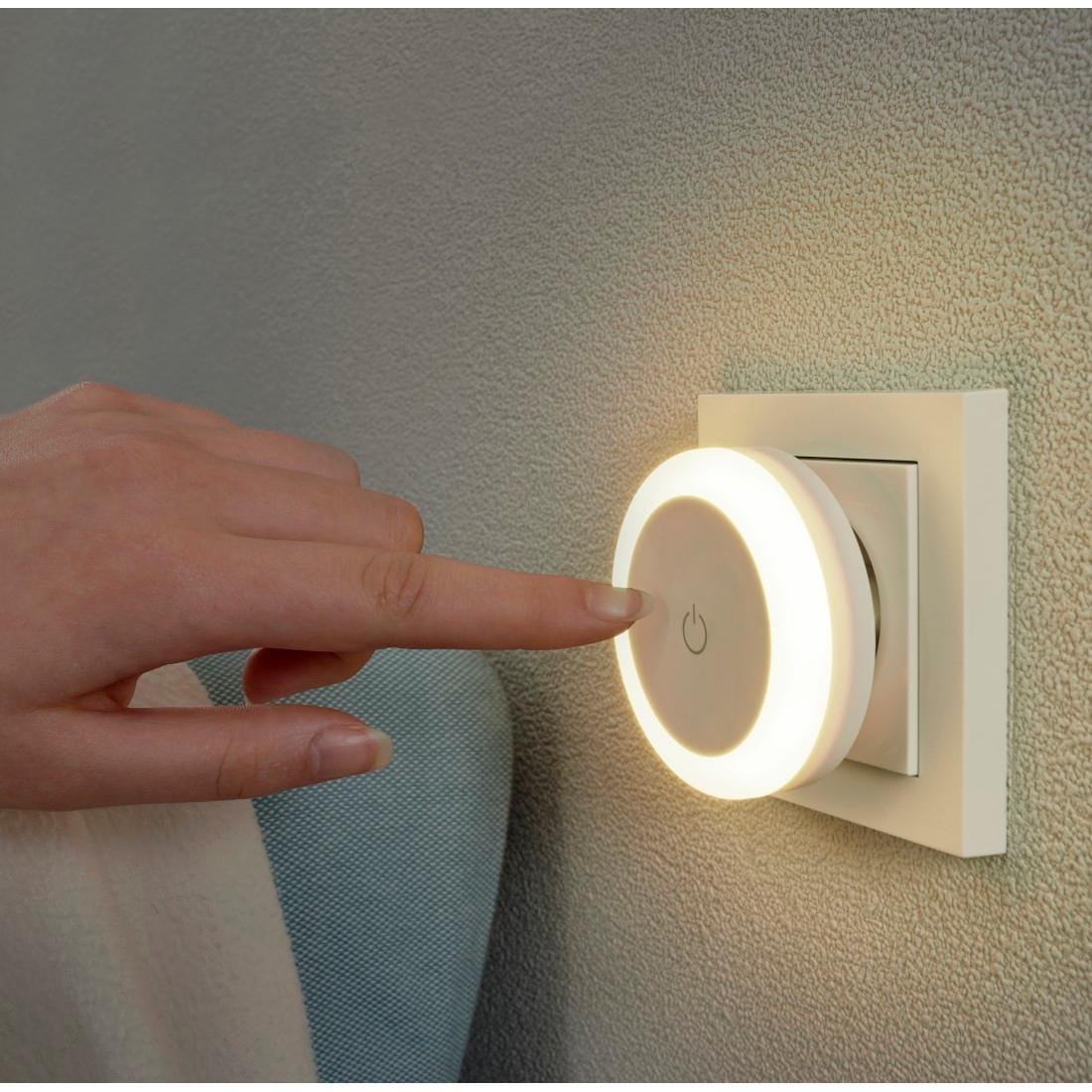 Hama LED Nachtlicht »Nachtlicht für Stecksode mit Touch Sensor, warmweiß, energiesparend« Warmweiß Für Kinder, Babys und Erwachsene