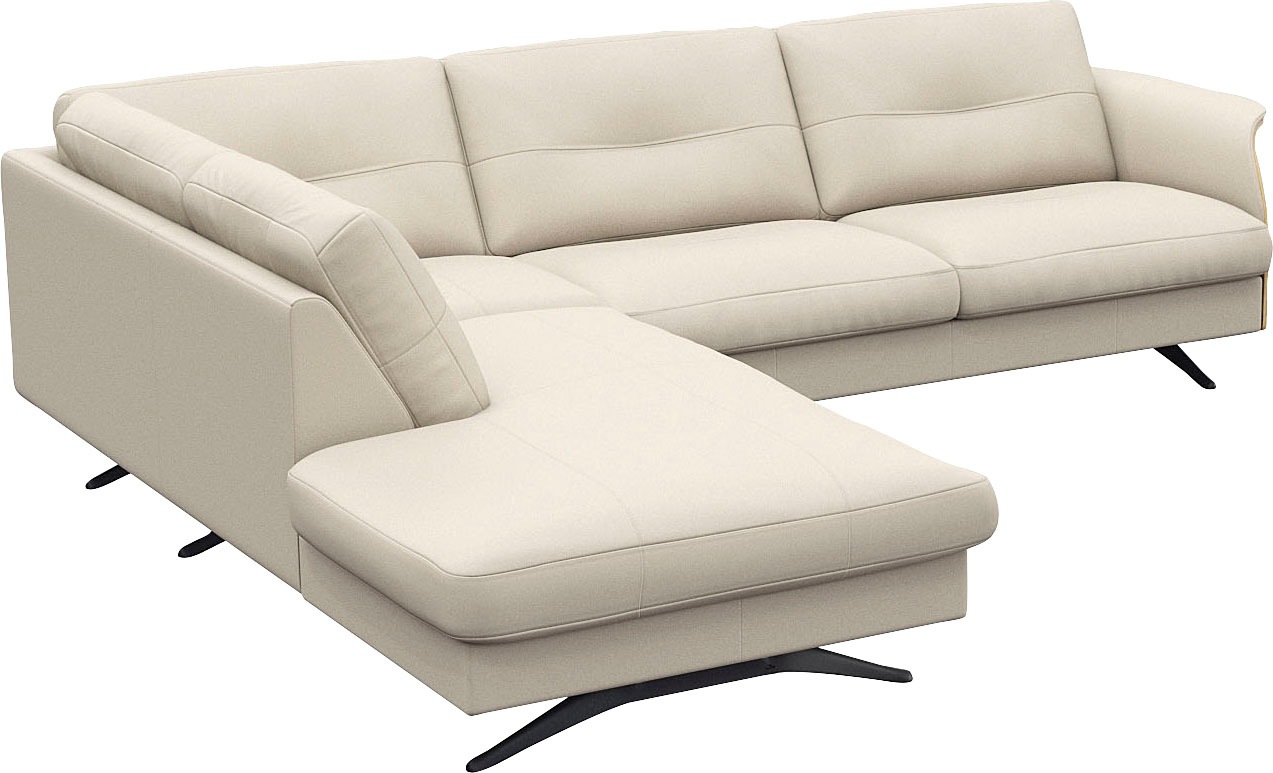 FLEXLUX Ecksofa »Glow bequem und komfortabel durch hochwertigen Sitzaufbau, günstig online kaufen
