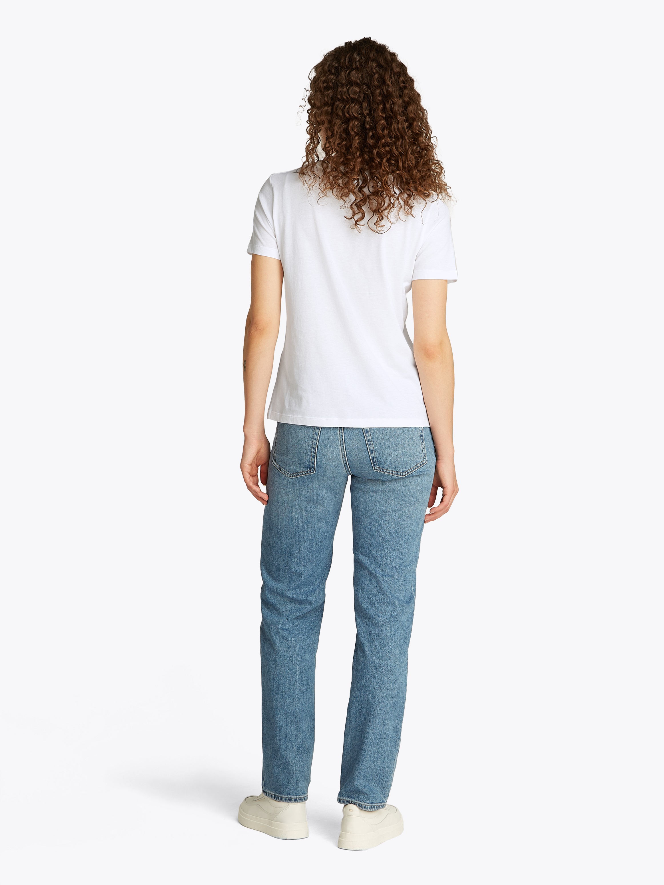 Tommy Hilfiger T-Shirt »REG CORP LOGO C-NK SS«, mit Logoschriftzug