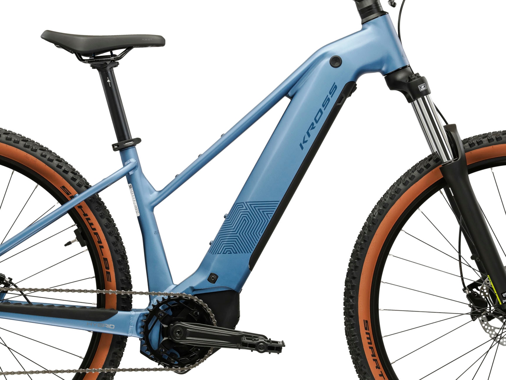 Kross »Influx Hybrid 2.0 16,7Ah / 600 Wh 29 Zoll blau 9 Gänge 2026« 9 Gang Shimano CUES U4000 Schaltwerk Kettenschaltung Mittelmotor 250 W