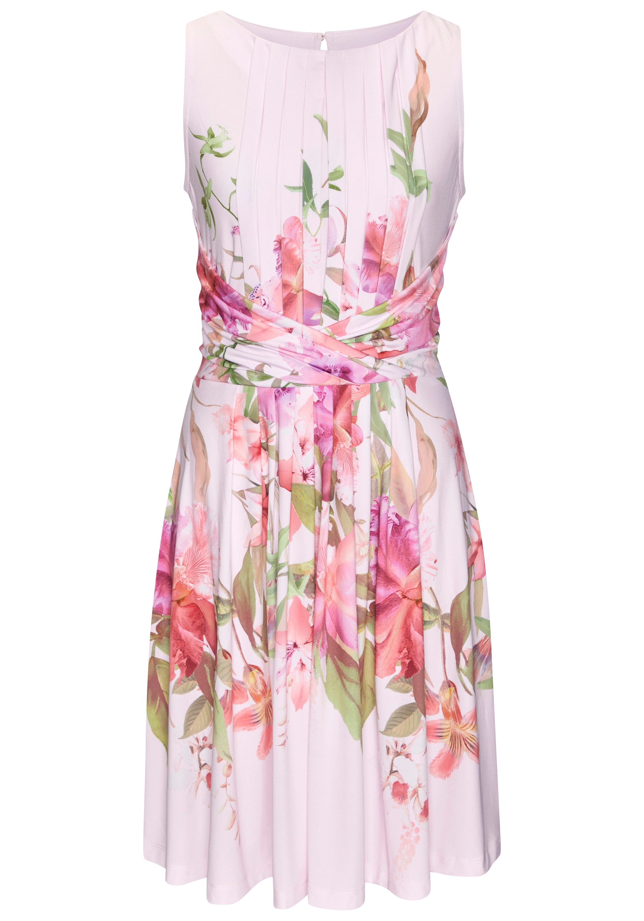 LASCANA Sommerkleid mit Blumendruck, festlich