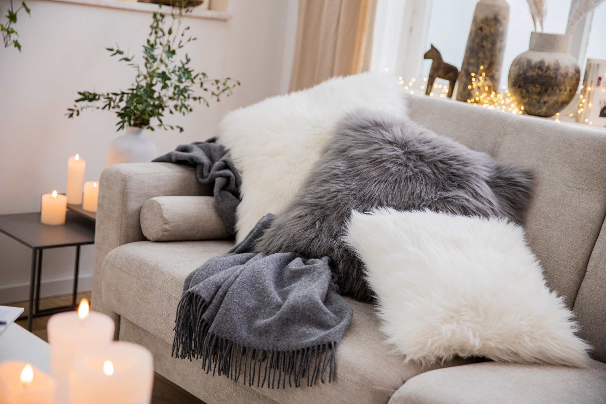 Biederlack Plaid »Soft Impression im Doubleface-Look« Wolle-Kaschmir-Mix günstig online kaufen