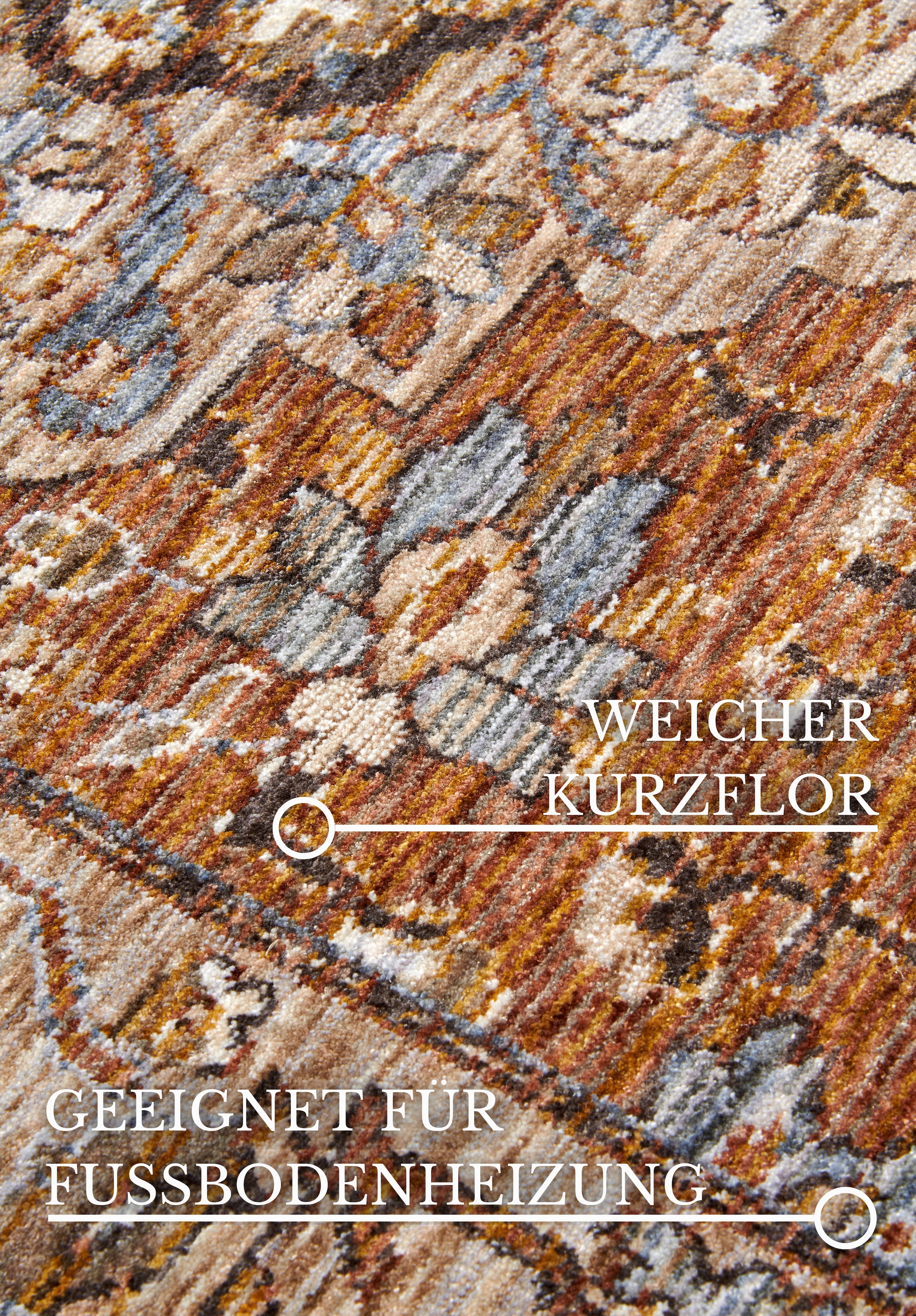 Villeroy & Boch Teppich »Egon« rechteckig 7 mm Höhe Orientalisch, Fransen, Läufer, Wohnzimmer, Schlafzimmer, Klassisch