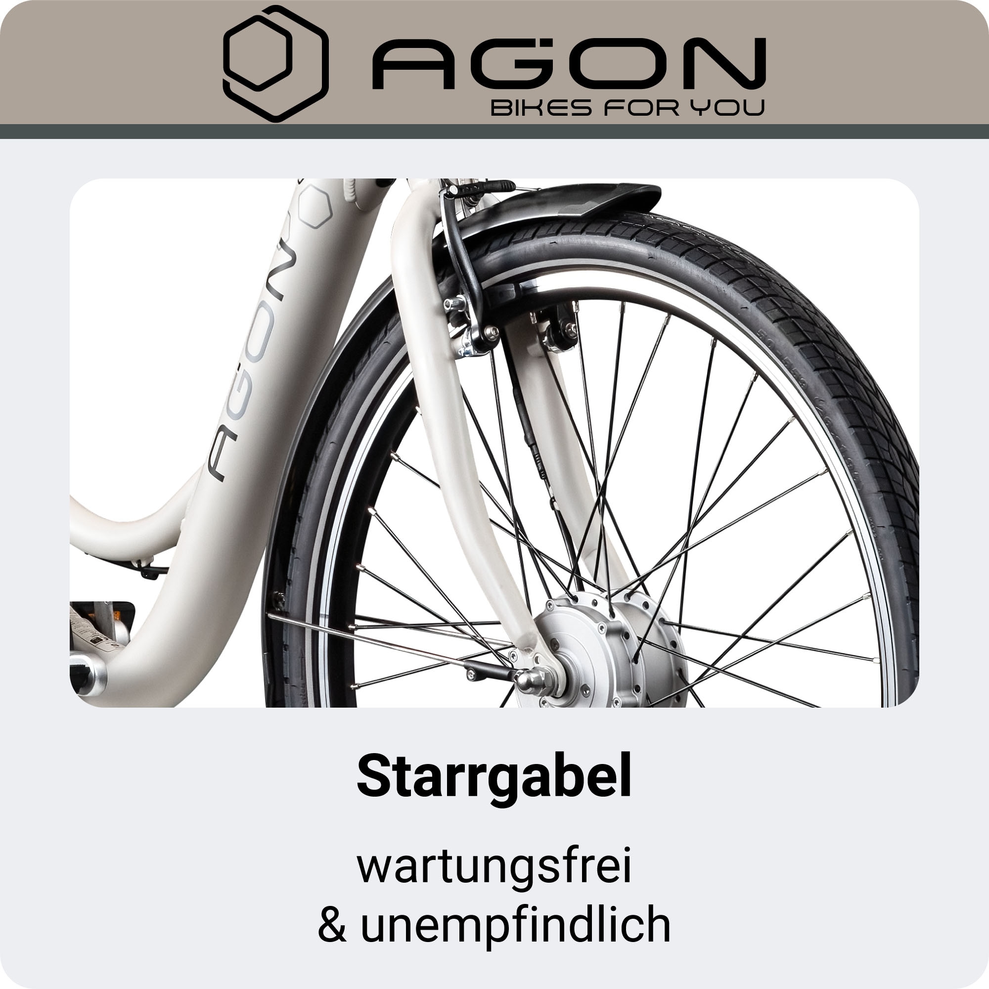 AGON »Axis« 3 Gang Nabenschaltung Frontmotor 250 W E-Bike 26" Citybike 140-165cm Pedelec Nabenmotor Fahrrad 3 Gang Licht