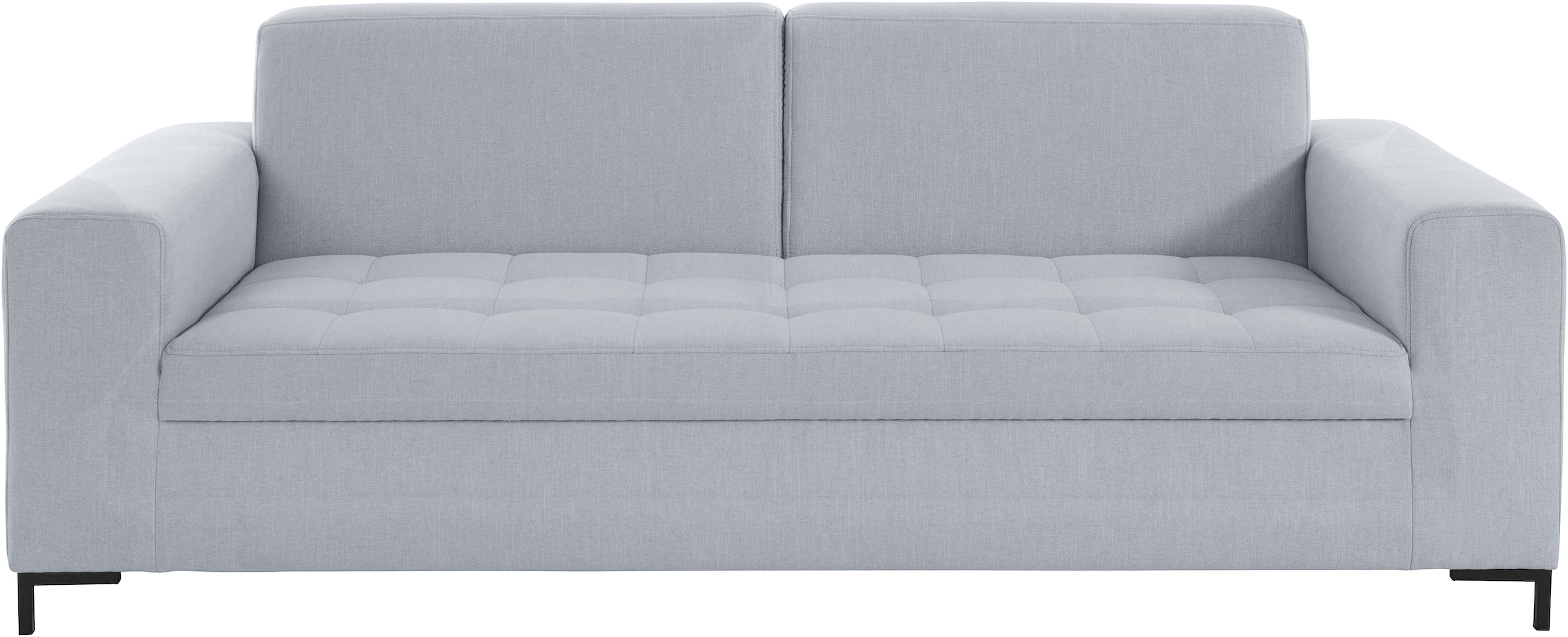 OTTO products 3-Sitzer »Grazzo, zeitlos und elegant, moderne Sitzheftung«, hochwertige Stoffe aus recyceltem Material, Steppung im Sitzbereich