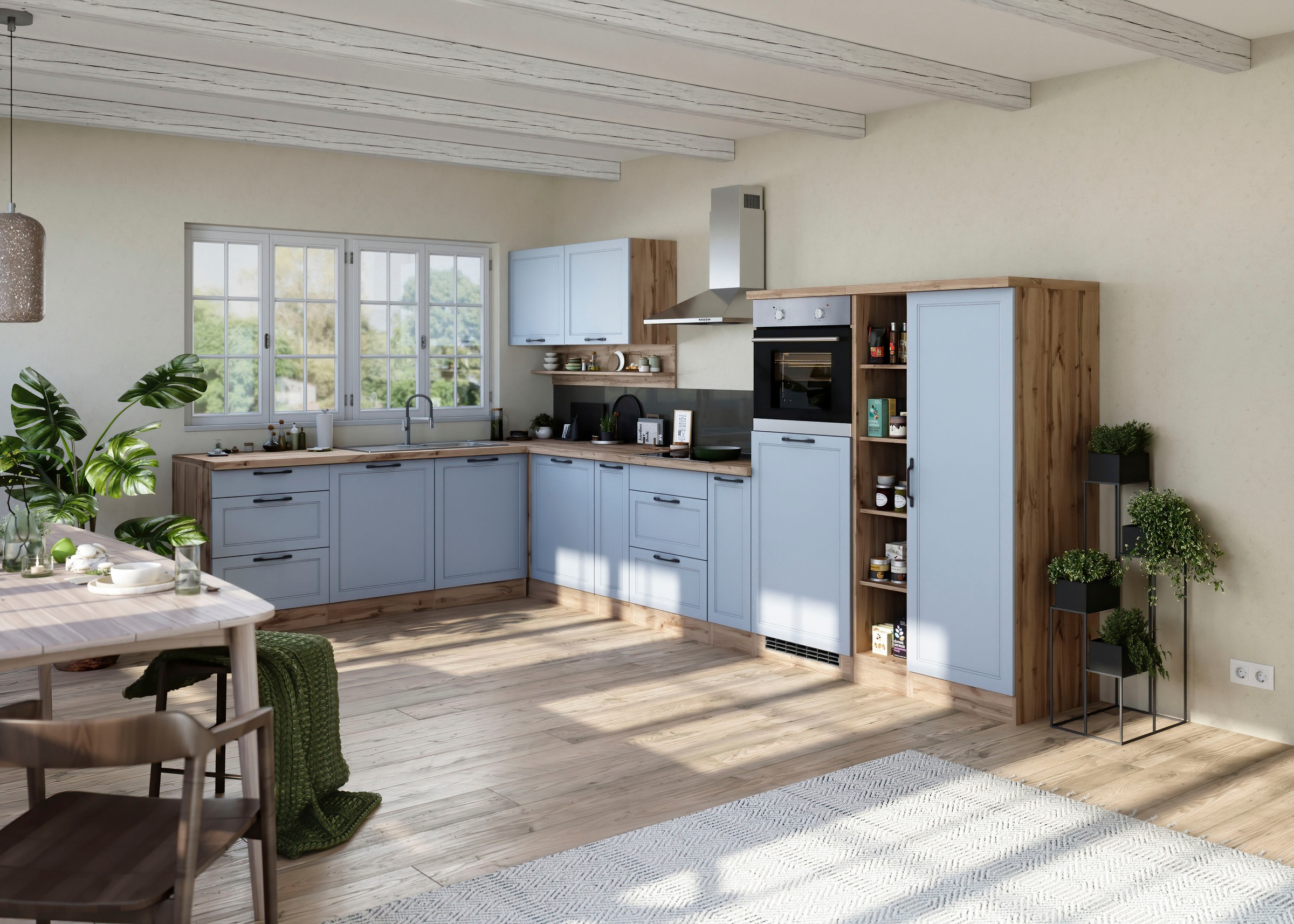 KOCHSTATION Winkelküche "KS-Lana" Stellbreite 240/380 cm, wahlweise mit E-G günstig online kaufen