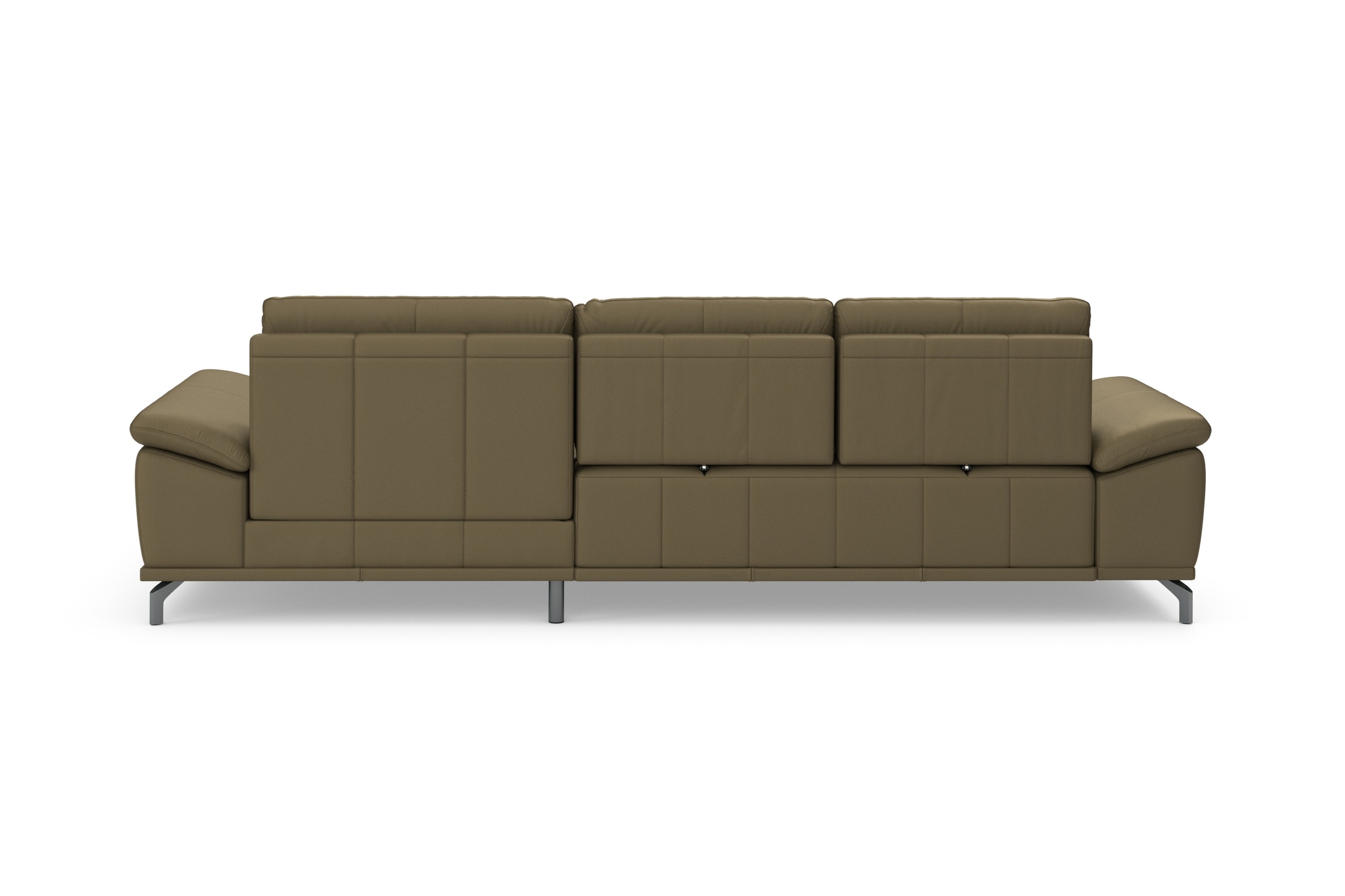 Places of Style Ecksofa Costello, mit Sitztiefenverstellung und Armlehnfunktion, incl. 3 Nierenkissen