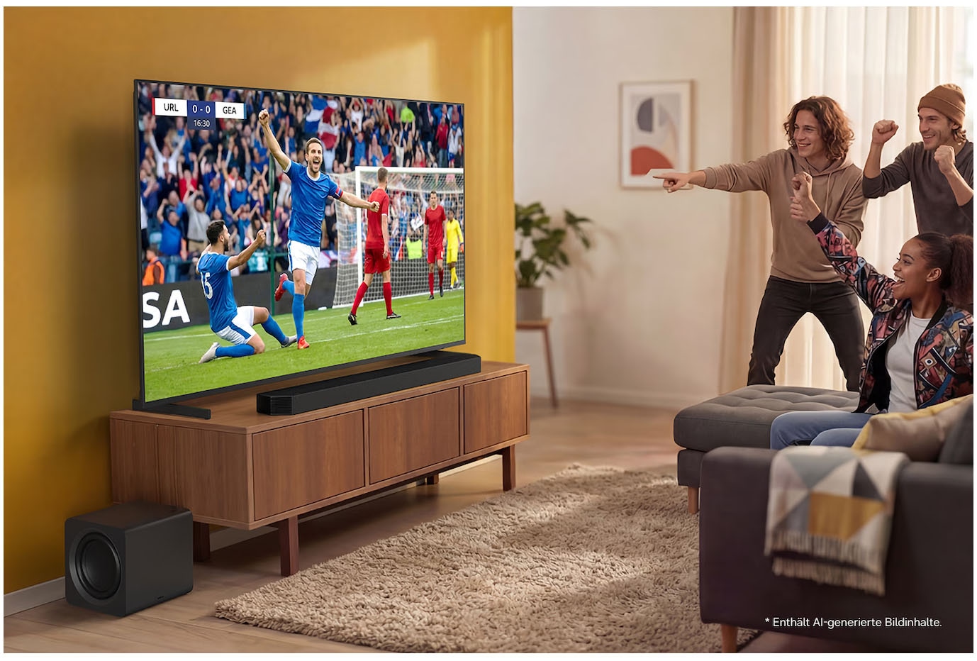 Samsung Soundbar »HW-Q810GH« 5.1.2 (Bluetooth | WLAN (WiFi) Bassregelung | Lautstärkeregelung | Nacht Modus | Pairing 39 W) 5.1.2-Kanal Surround-Sound, Kabelloser 8"-Subwoofer, Dolby Atmos