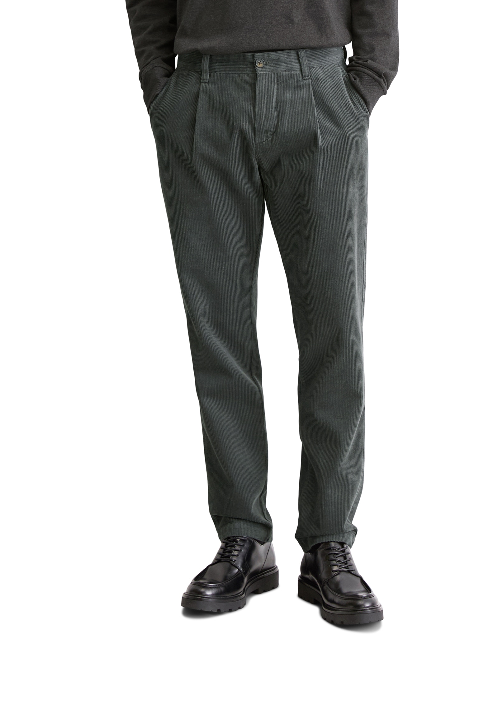 Marc O'Polo Cordhose »Osby Pleats«  tapered fit, aus reiner Bio-Baumwolle