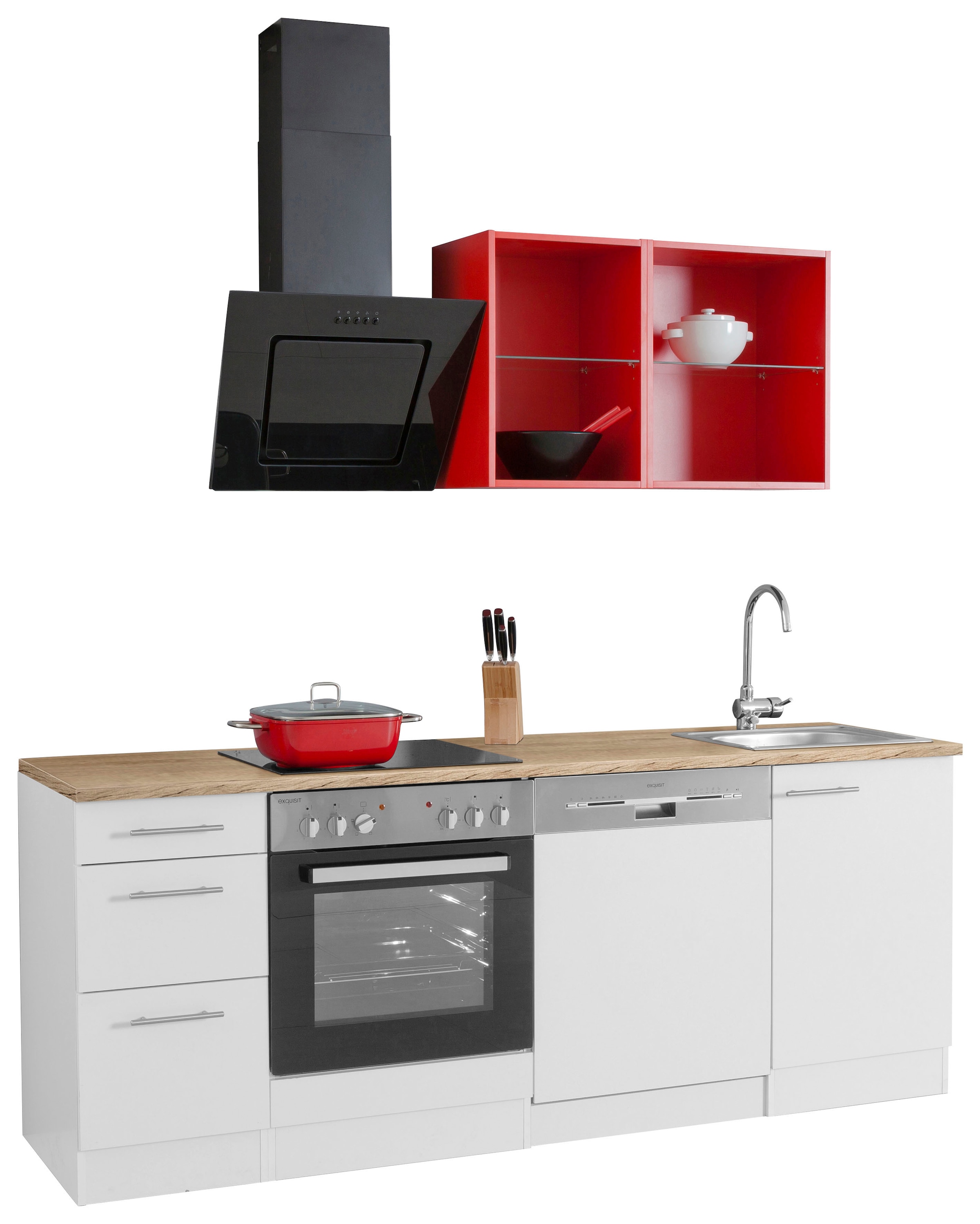 OPTIFIT Küchenzeile »Mini«, E-Geräte, ohne Rechnung bestellen Breite cm auf 210