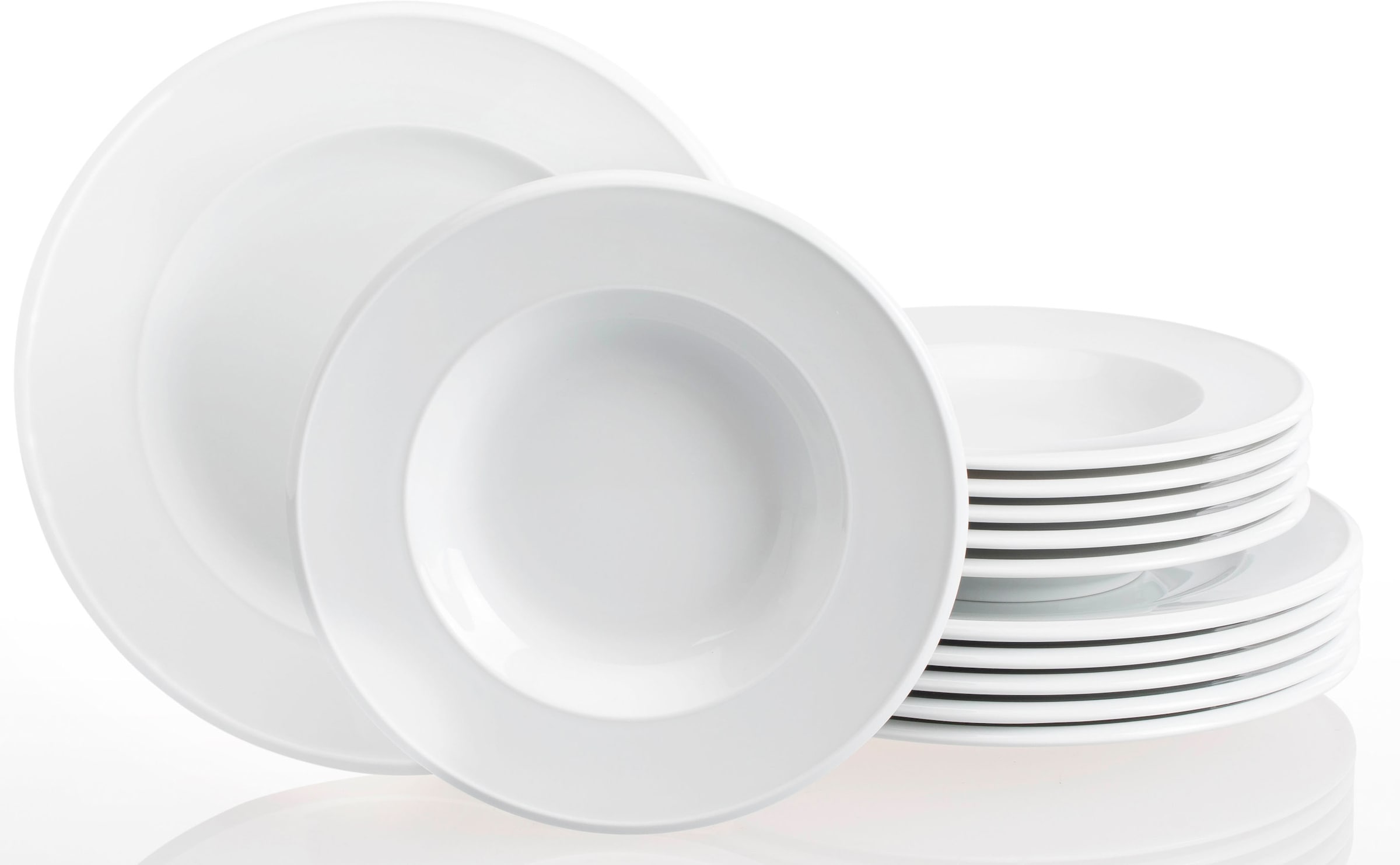 Retsch Arzberg Tafelservice »Geschirr-Set Novo« Teller Set, weiß, Made in G günstig online kaufen