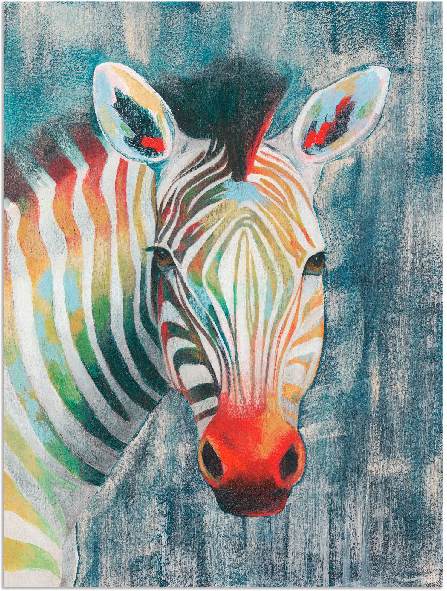 Artland Wandbild »Prisma Zebra I«, Wildtiere, (1 St.), als Alubild, Outdoor günstig online kaufen