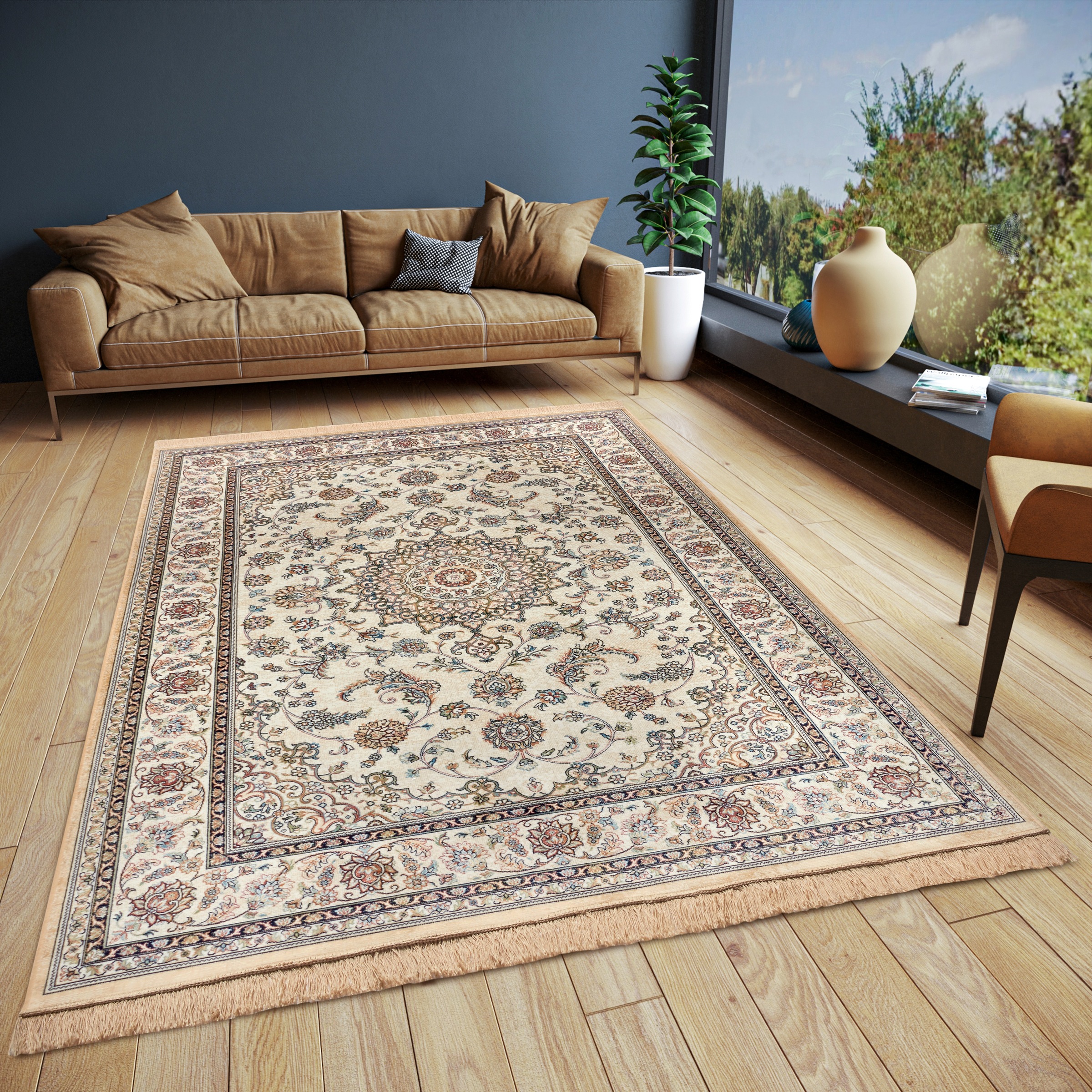 freundin Home Collection Teppich »Almas«, rechteckig, 3 mm Höhe, Orient-Des günstig online kaufen