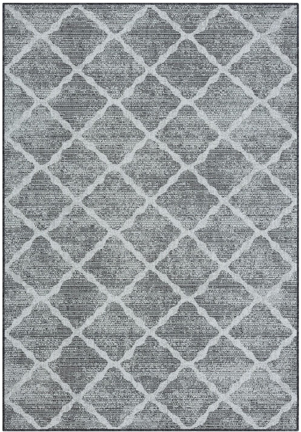 Myflair Möbel & Accessoires Teppich »Astral Lagerräumung«, rechteckig, 6 mm Höhe, modernes Rauten Design, Outdoor geeignet, Balkon, Terrasse
