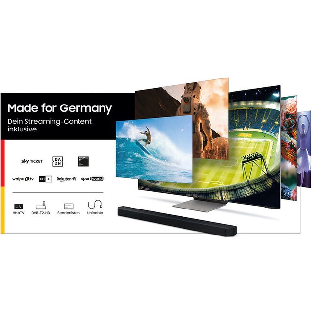 Samsung LED-Fernseher »GU85AU7179U«, 214 cm/85 Smart-TV, Ultra HD, 4K-Q-Symphony-Contrast Zoll, HDR-Crystal online Prozessor bestellen 4K Enhancer