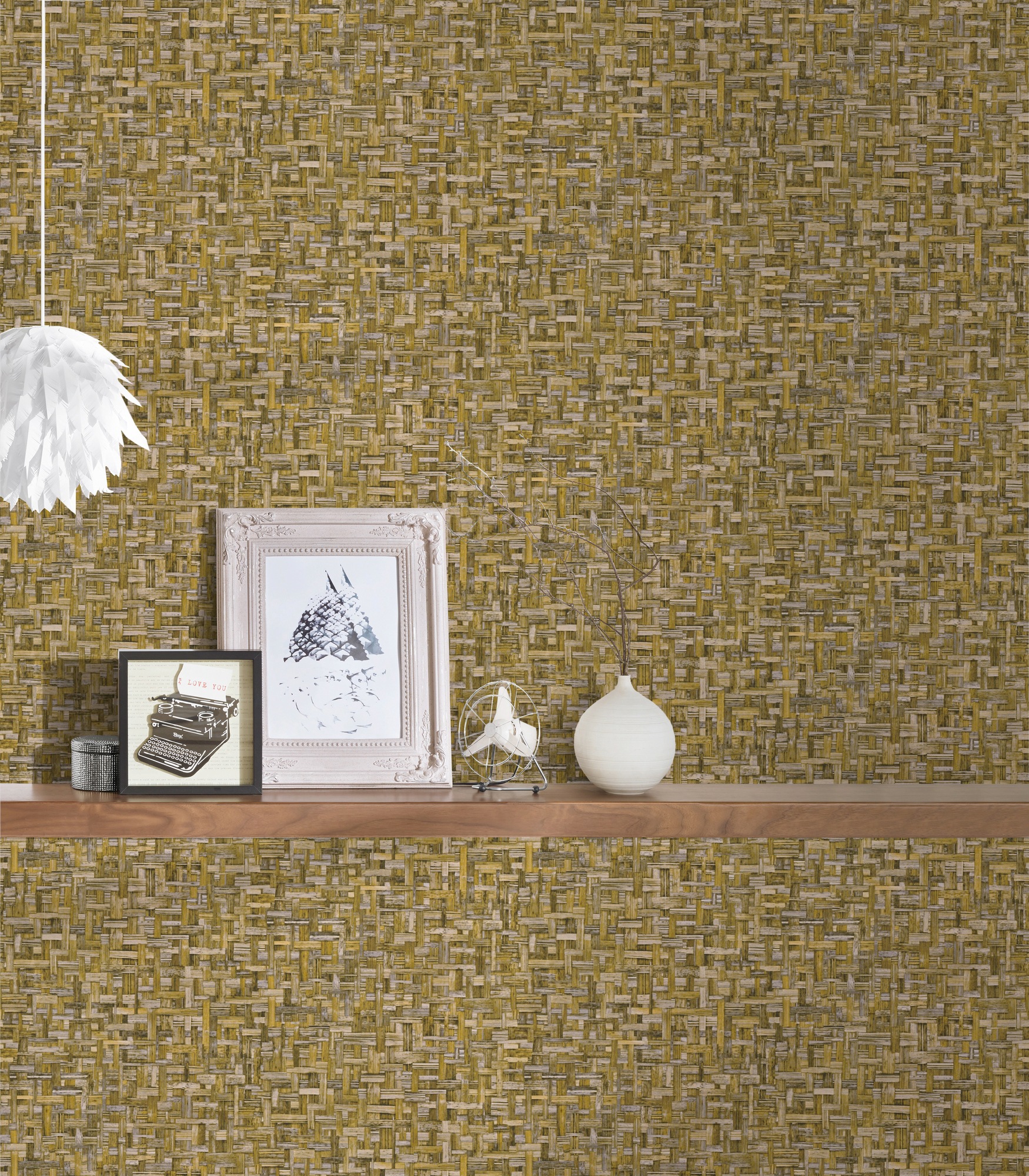 Architects Paper Vliestapete »Jungle Chic«, Flechtoptik-gemustert-Motiv, Tapete Holzoptik Tapeten Wohnzimmer Schlafzimmer Küche Flur Design