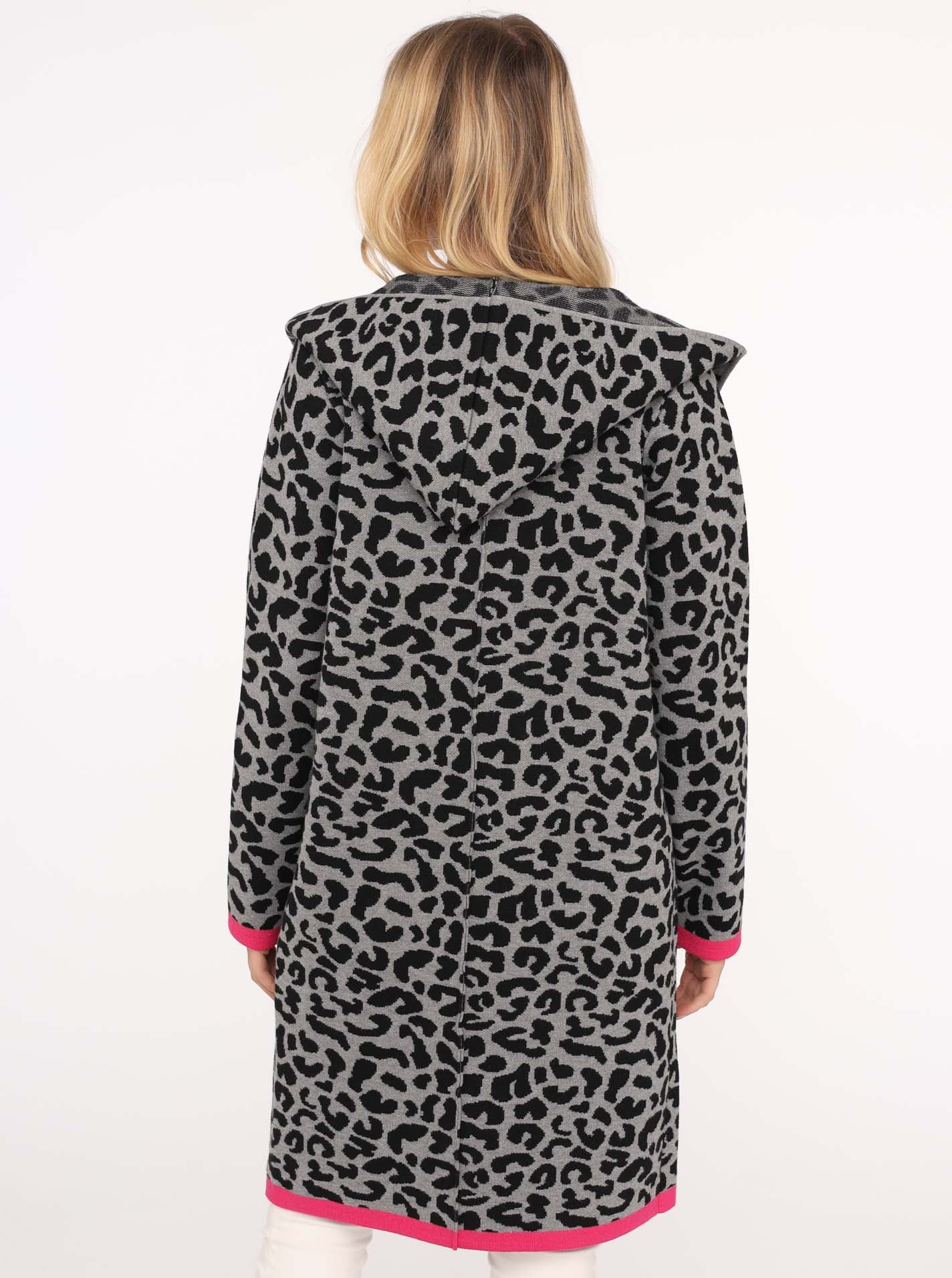 Zwillingsherz Strickjacke »"Leo Neon Kante"«, mit Animal Muster