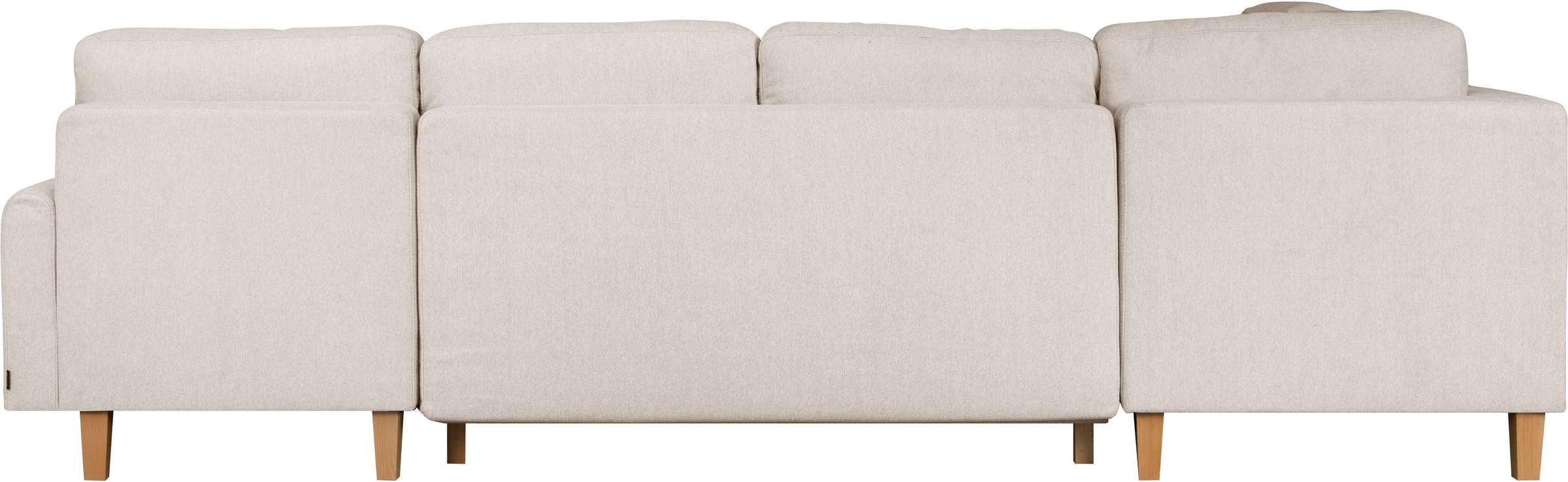 Home affaire Wohnlandschaft »TRIPLO U-Form wahlweise mit Schlaffunktion, B/T/H: 310/192/90 cm«, Schlafsofa, auch mit Bettkasten, Steppung im Rückenkissen