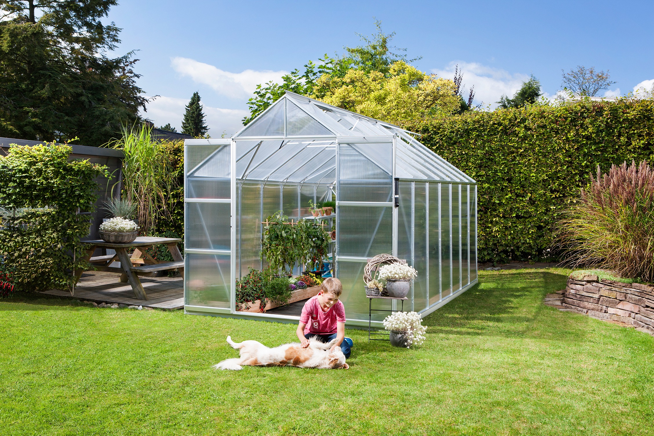 VITAVIA Gewächshaus »Uranus 11500« silberfarben